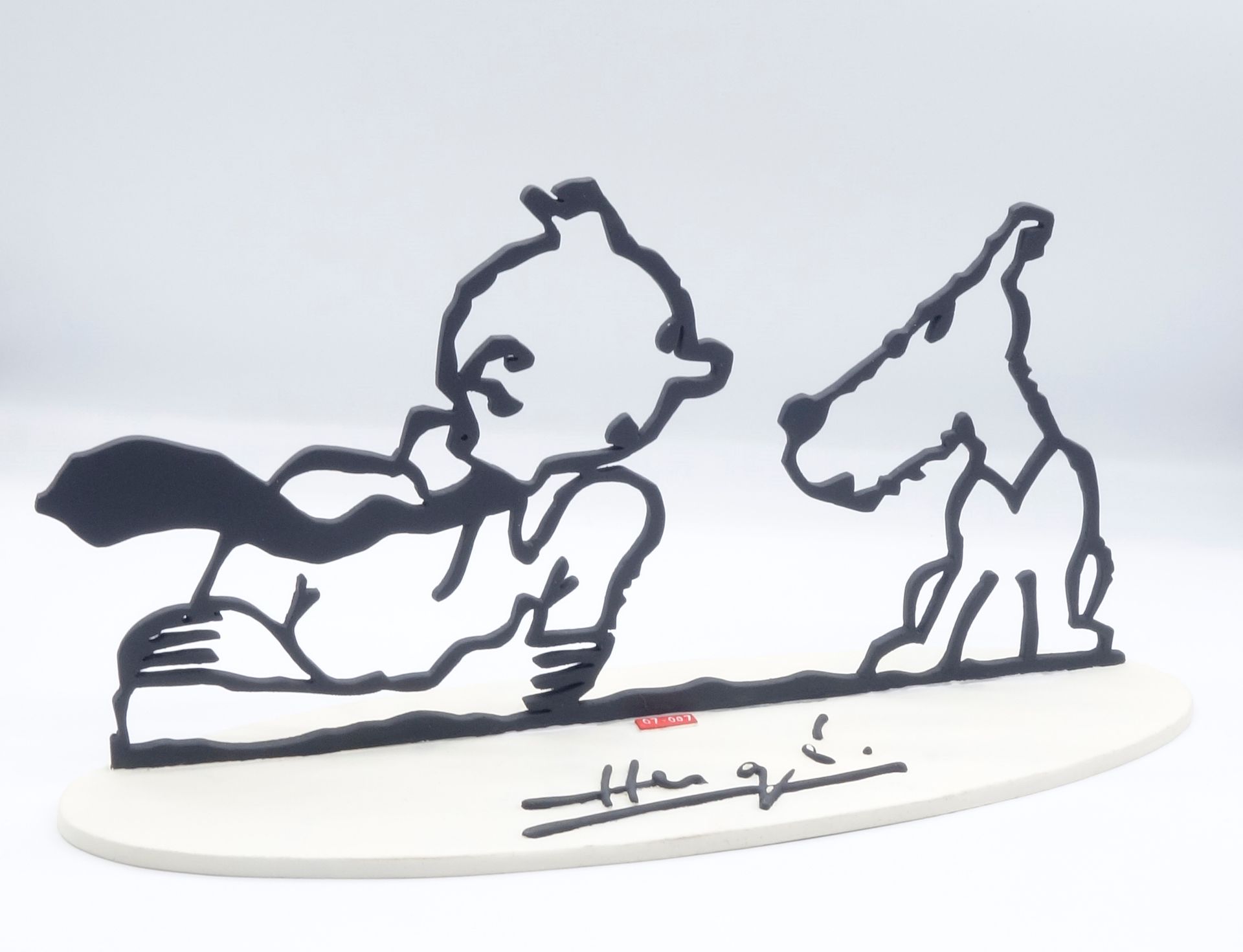 HERGÉ 
MOULINSART PLOMB : Tintin, Hommage à Hergé (46228), 2007, n°/2007, 28 cm,&hellip;