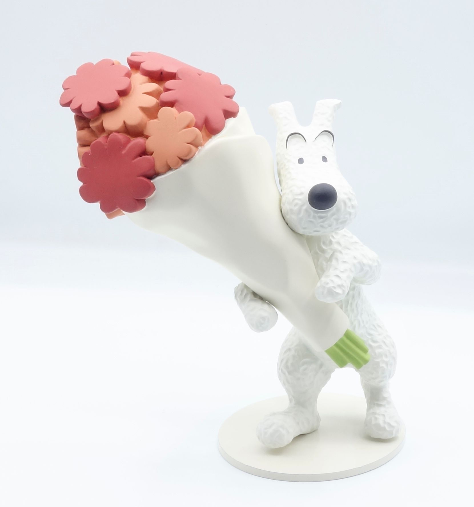 HERGÉ 
MOULINSART LEBLON : Tintin, 45913, Milou bouquet de fleurs, 2000, 16 cm, &hellip;