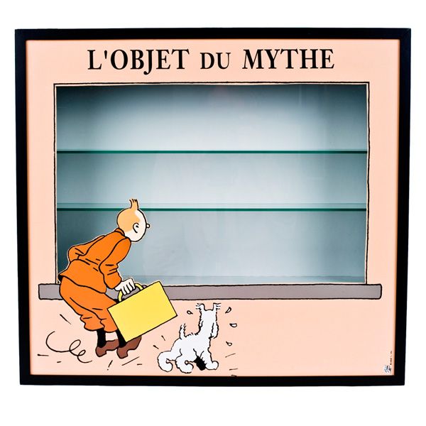 HERGÉ 
Tintin, objet du mythe, vitrine (39995), sehr wenige Exemplare produziert&hellip;