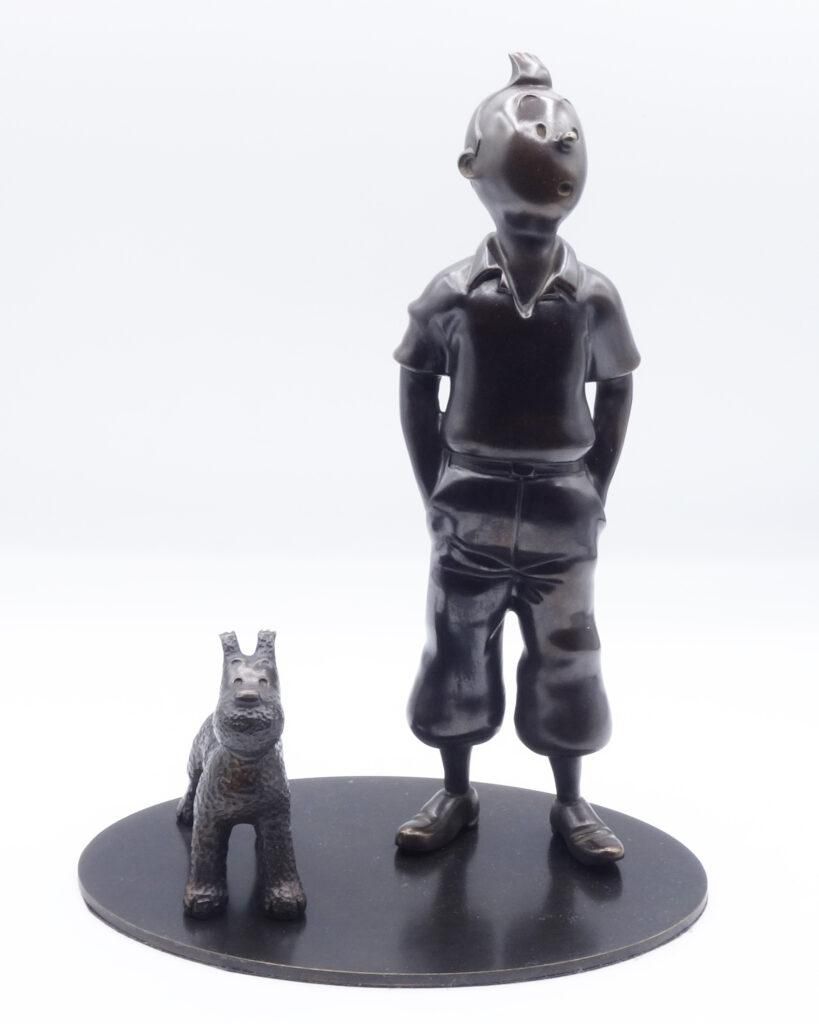 HERGÉ 
Moulinsart : Tintin, les Cigares du Pharaon, Bronze artisanal (référence &hellip;