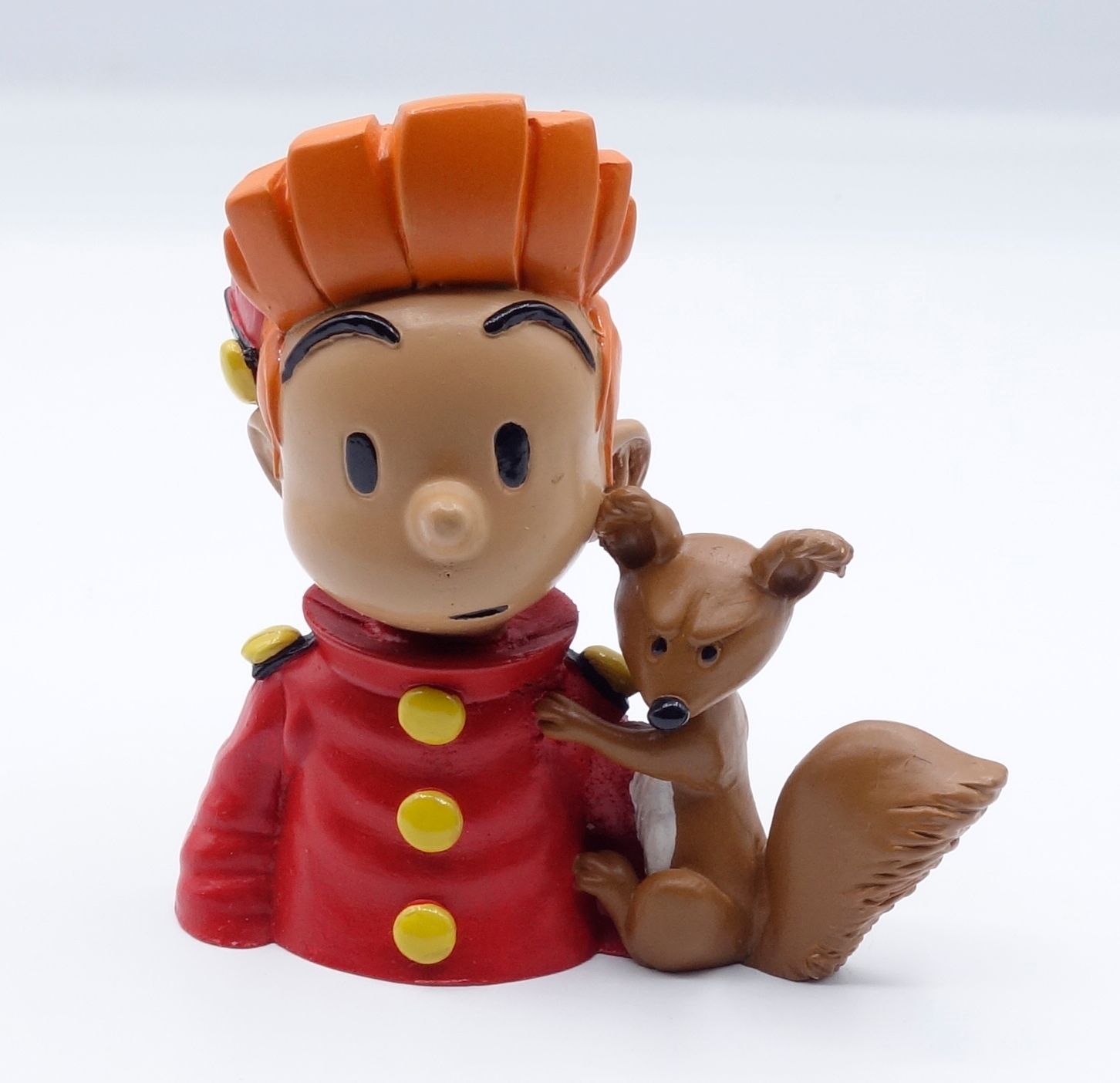 André FRANQUIN 
PIXI: The bust of Spirou with Spip (91406), 1st version in matte&hellip;