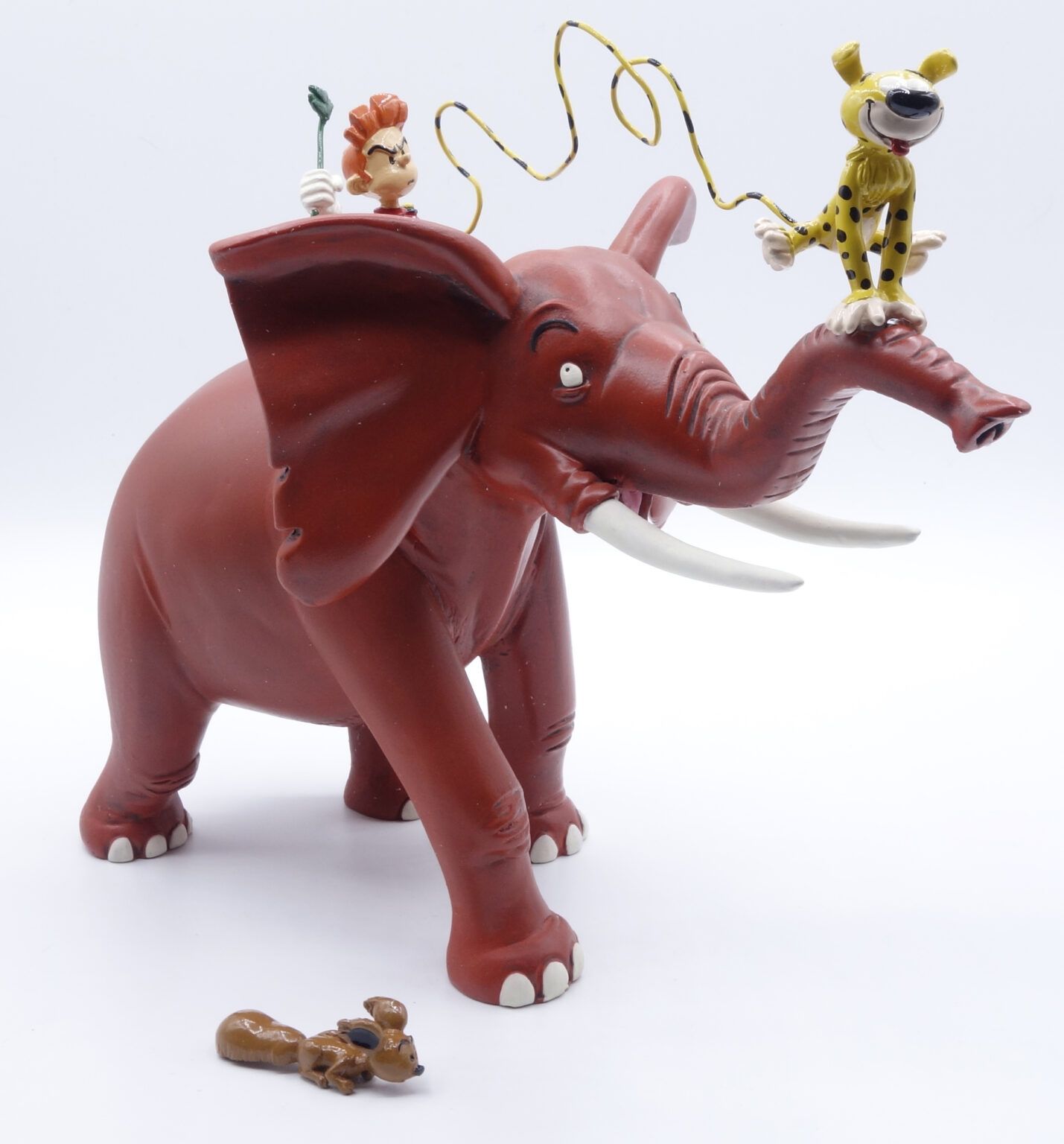 André FRANQUIN 
PIXI：马苏比拉米，滕博-塔布与斯皮鲁和斯皮普的大象场景(4648), 2004, n°/750, 25 cm, BC.