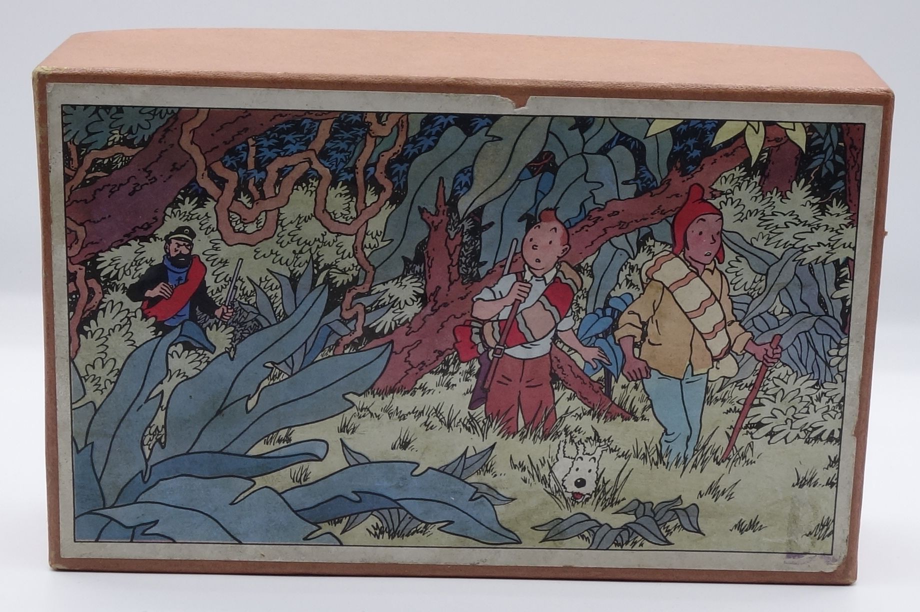 HERGÉ 
Tintin, wooden puzzle "The Temple of the Sun" (Tintin walks in the jungle&hellip;