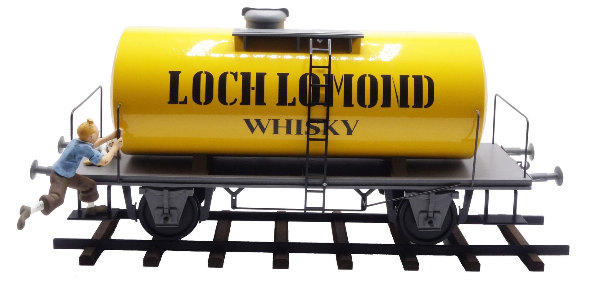 HERGÉ 
AROUTCHEFF : Tintin, der Waggon LochLomond1. Version mit einer Stufe, Tim&hellip;