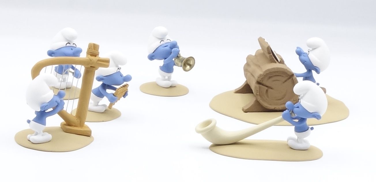 PEYO 
FARIBOLES: The Smurfs, Smurfs in C 3, 2019, #/350, 5 cm, BC.