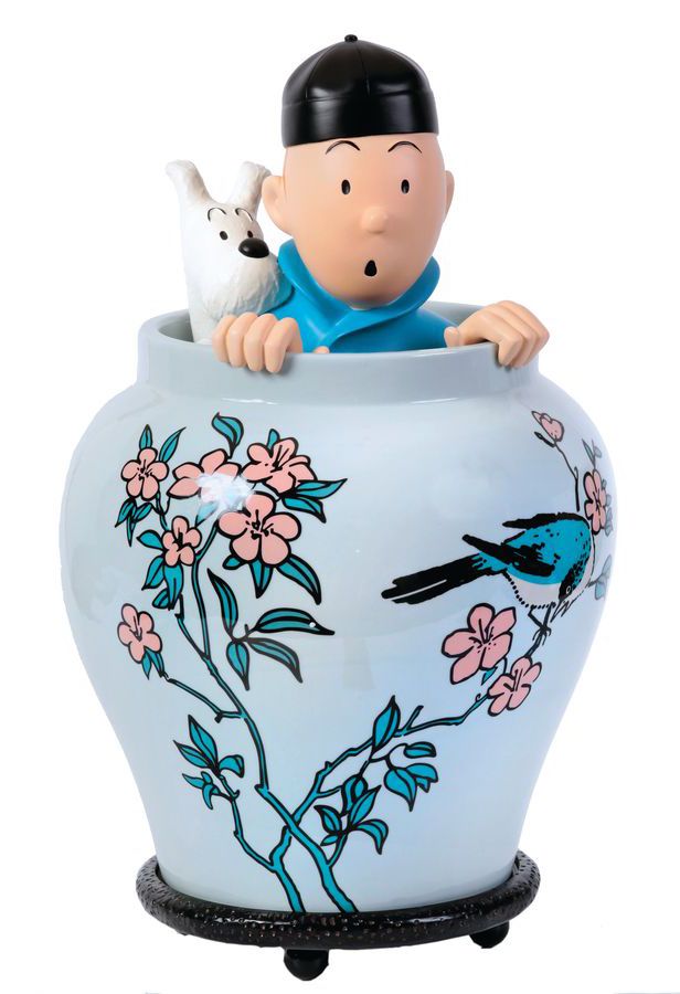 HERGÉ 
MOULINSART: Tintin, 46971, il grande vaso del Loto Blu, 2011, n°/1000, 44&hellip;