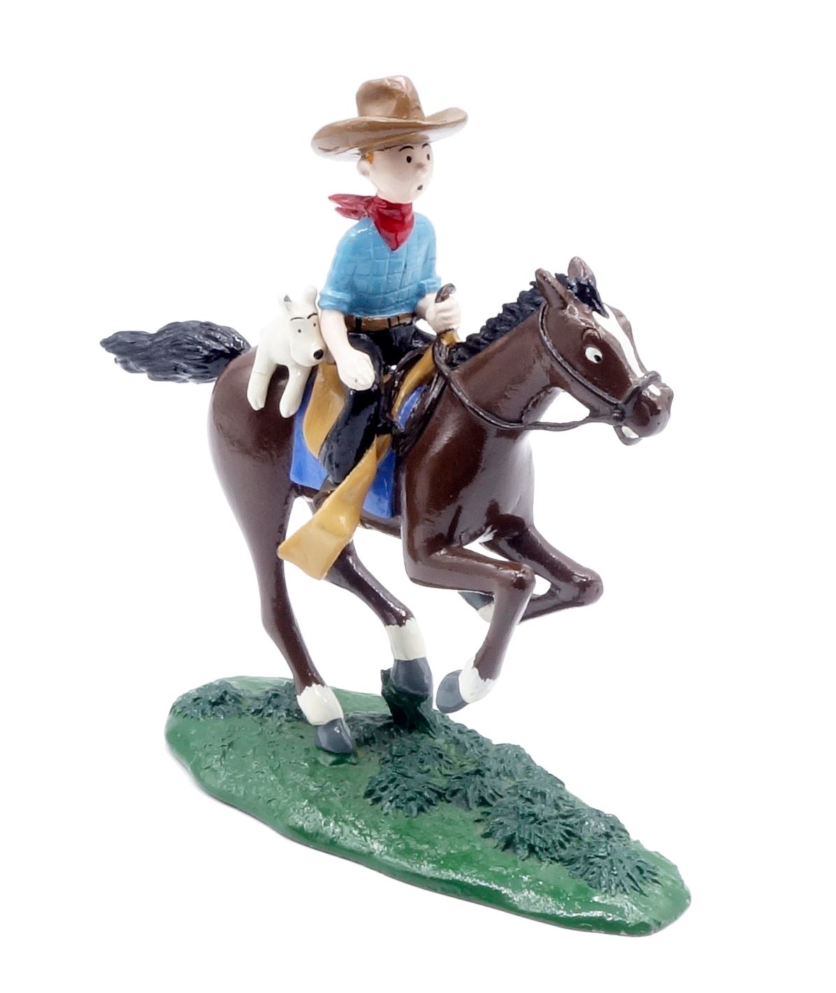 HERGÉ 
PIXI : Tintin, 4543, à cheval avec Milou, Tintin en Amérique, 1994, 2000 &hellip;