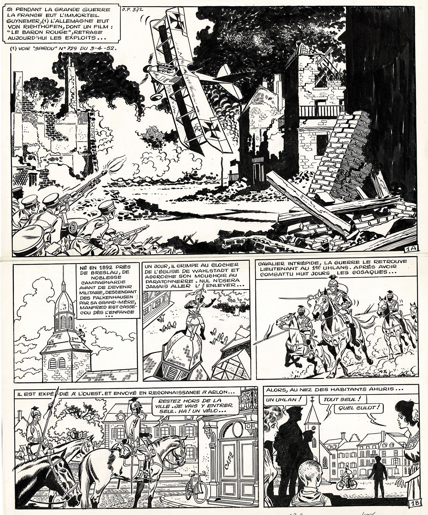 Piroton L'histoire en bande dessinée, les mystérieux chevaliers de l'air, histoi&hellip;