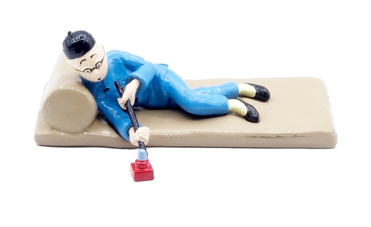 Hergé Pixi : Tintín fumando opio, Loto Azul, figura prototipo.