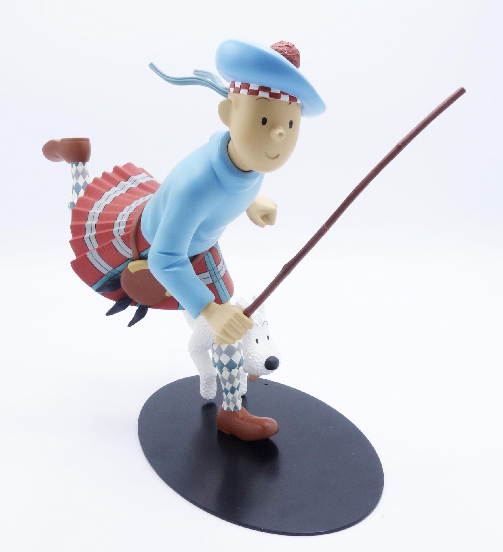Hergé MOULINSART RESINE : Tintin Nostalgie, 45936, l’écossais en kilt, L’Ile noi&hellip;