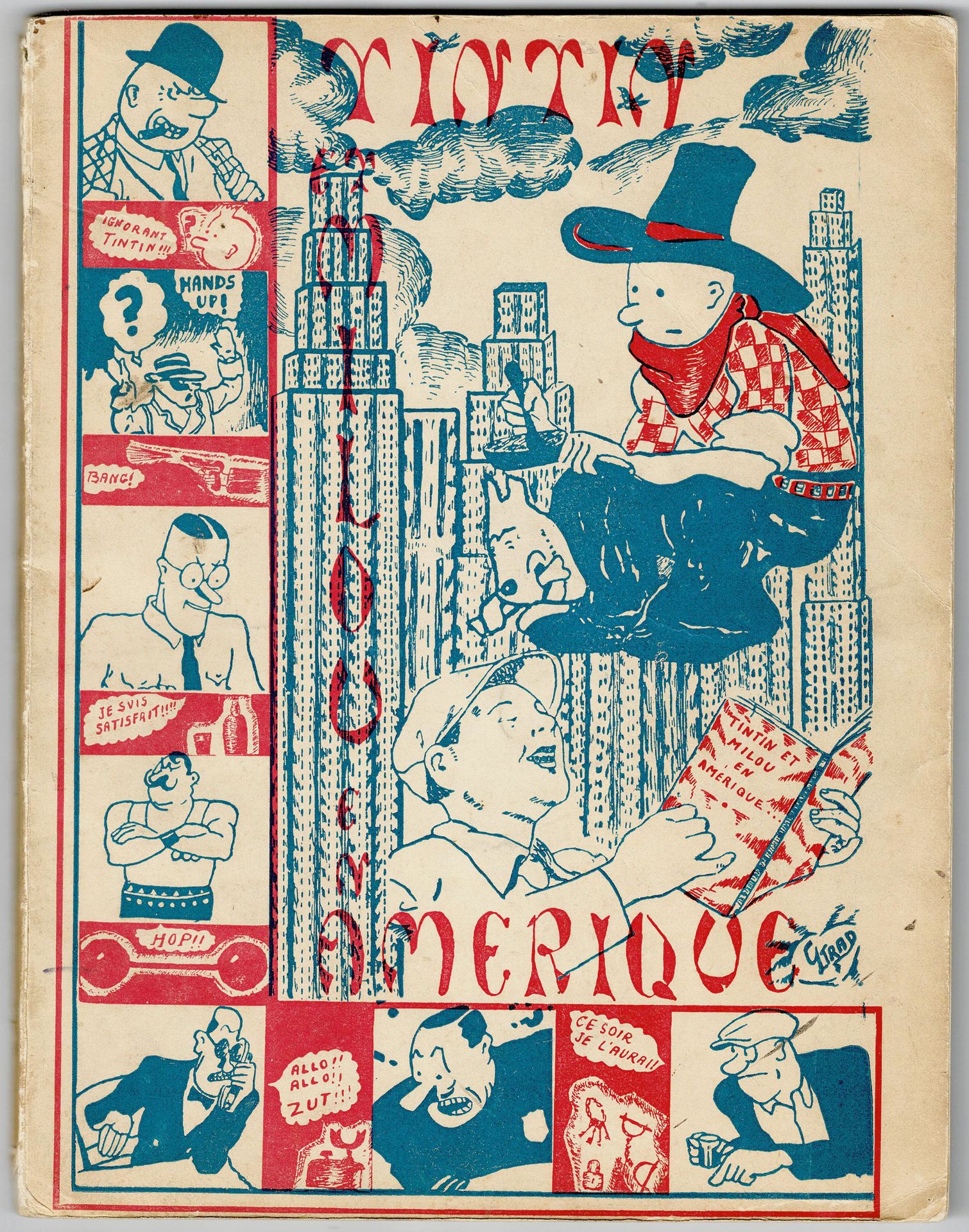 Tintin Tim und Struppi in Amerika, Al-Maaref-Ausgabe von 1946. Sehr guter Zustan&hellip;