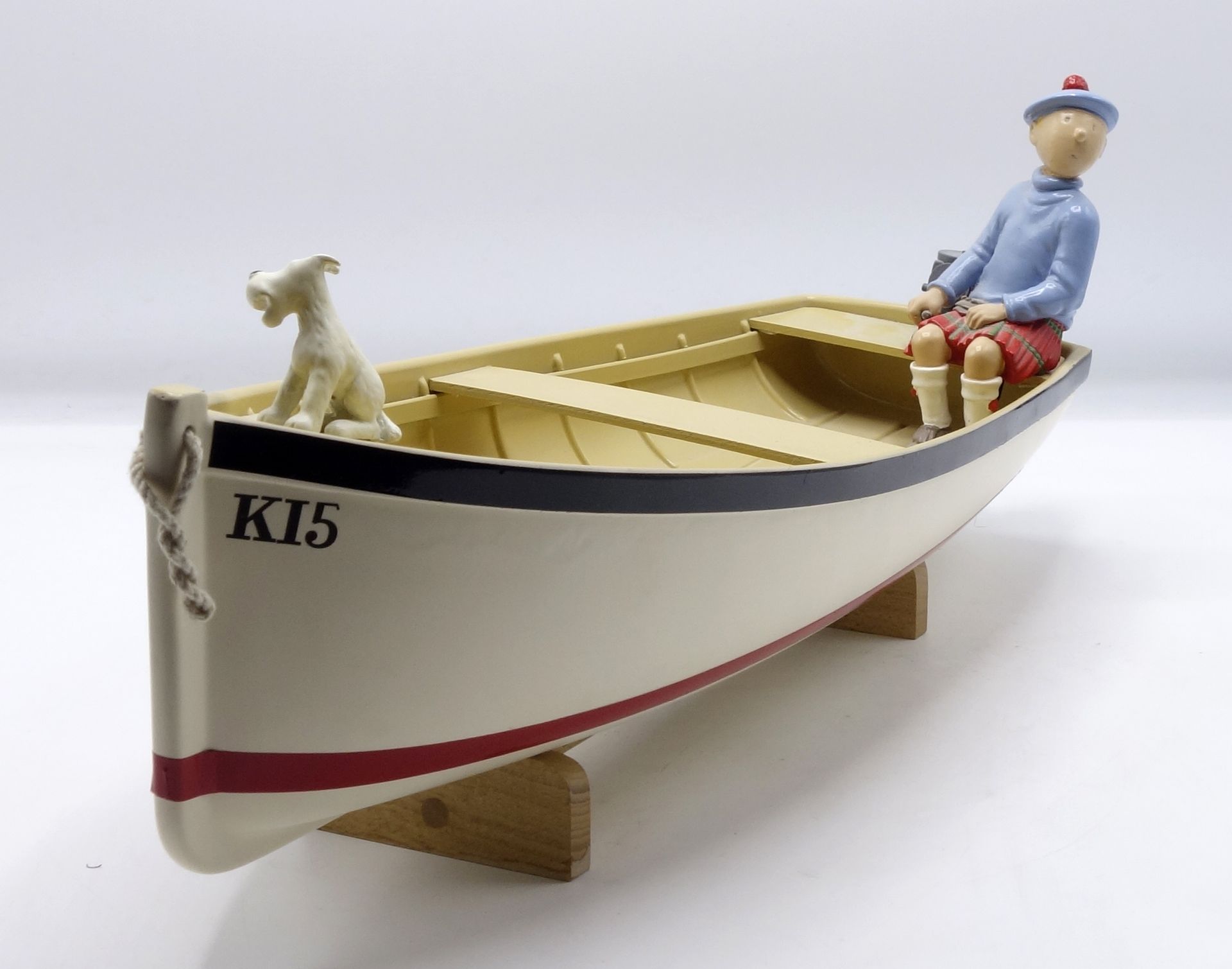 Hergé AROUTCHEFF：丁丁，苏格兰之舟（H220），第1版，1995年，48厘米。螺旋桨待修。