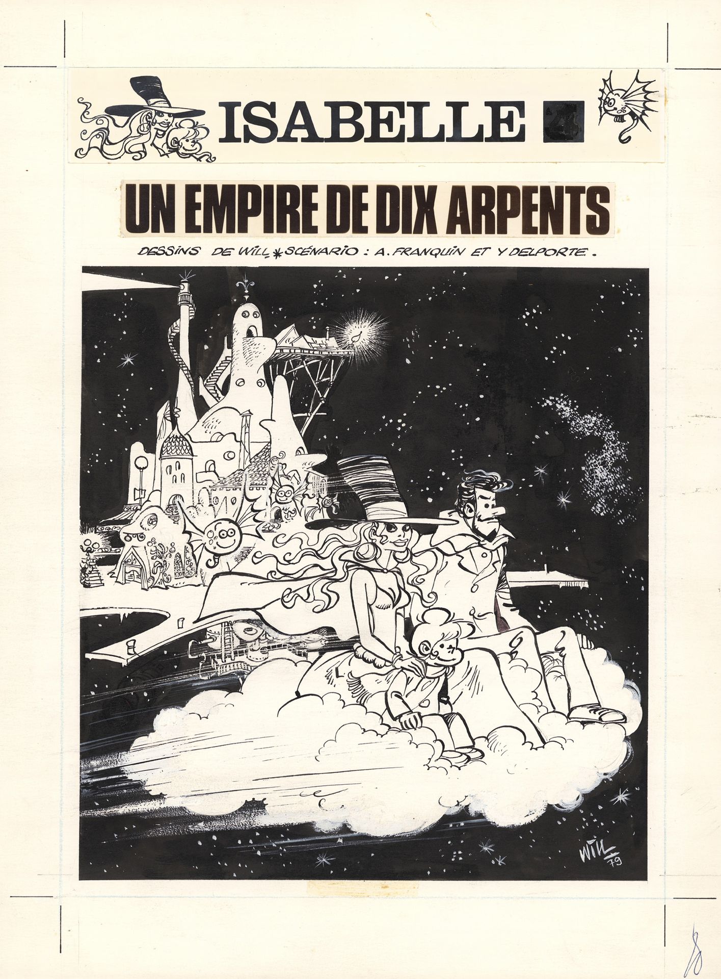 WILL (1927-2000) Isabelle - Un empire de dix arpents
Encre de Chine sur papier p&hellip;