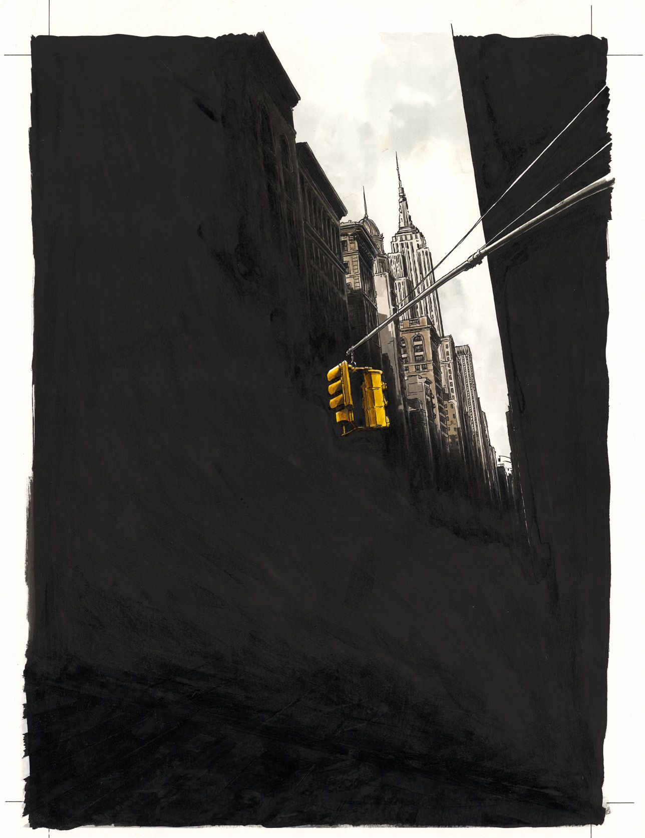 Christophe Chabouté (né en 1967) Yellow Cab
Inchiostri colorati su carta per la &hellip;
