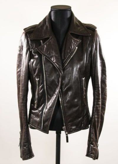 Null BALENCIAGA - PERFECTO JACKET in black leather, zipper. Length 55 cm - shoul&hellip;
