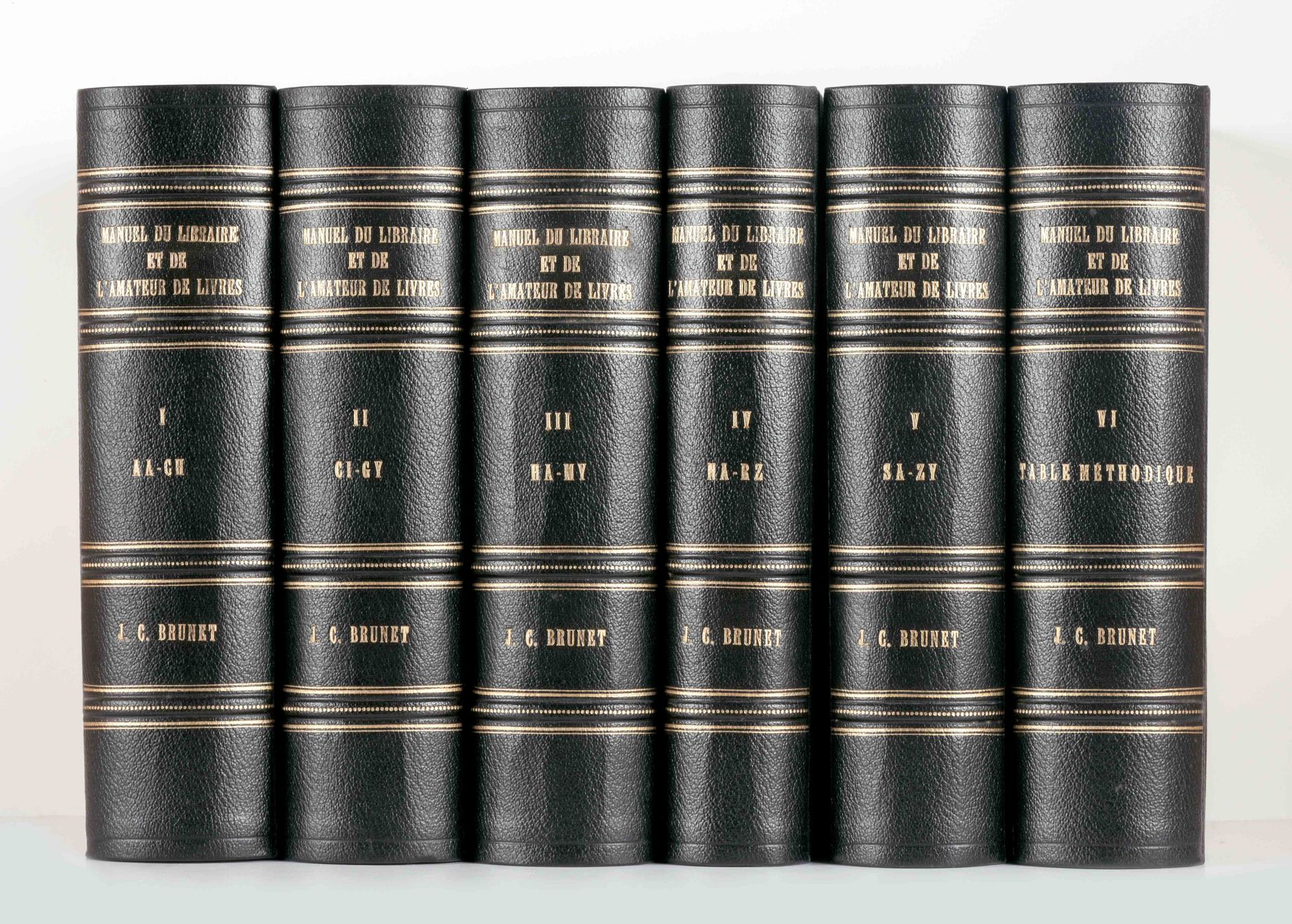 BRUNET, J. Ch Handbuch für Buchhändler und Buchliebhaber mit einem neuen bibliog&hellip;