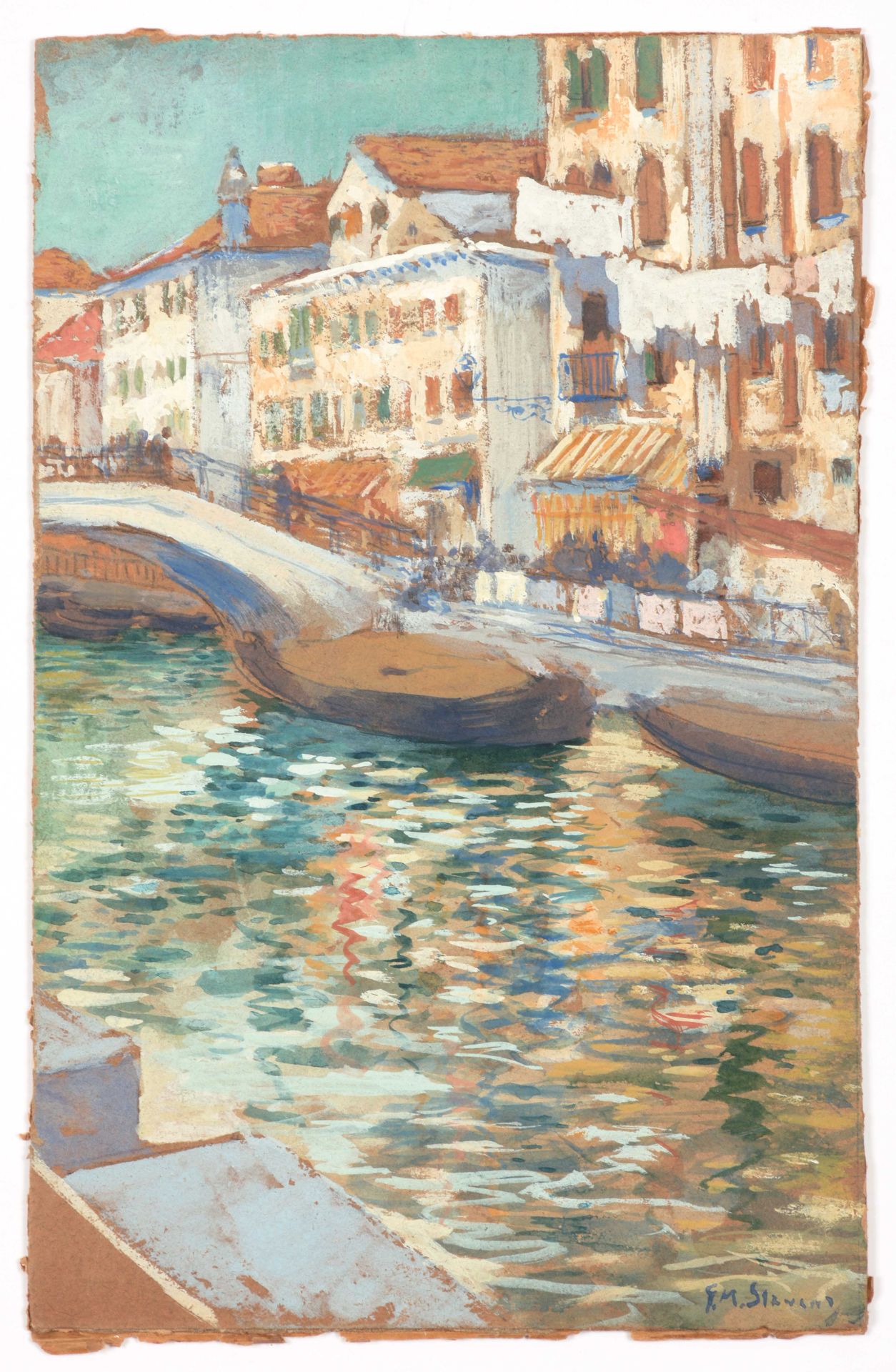 STEVENS, G. M. (1861-1946) Pequeña vista de Venecia

Acuarela/témpera (20,5 x 13&hellip;