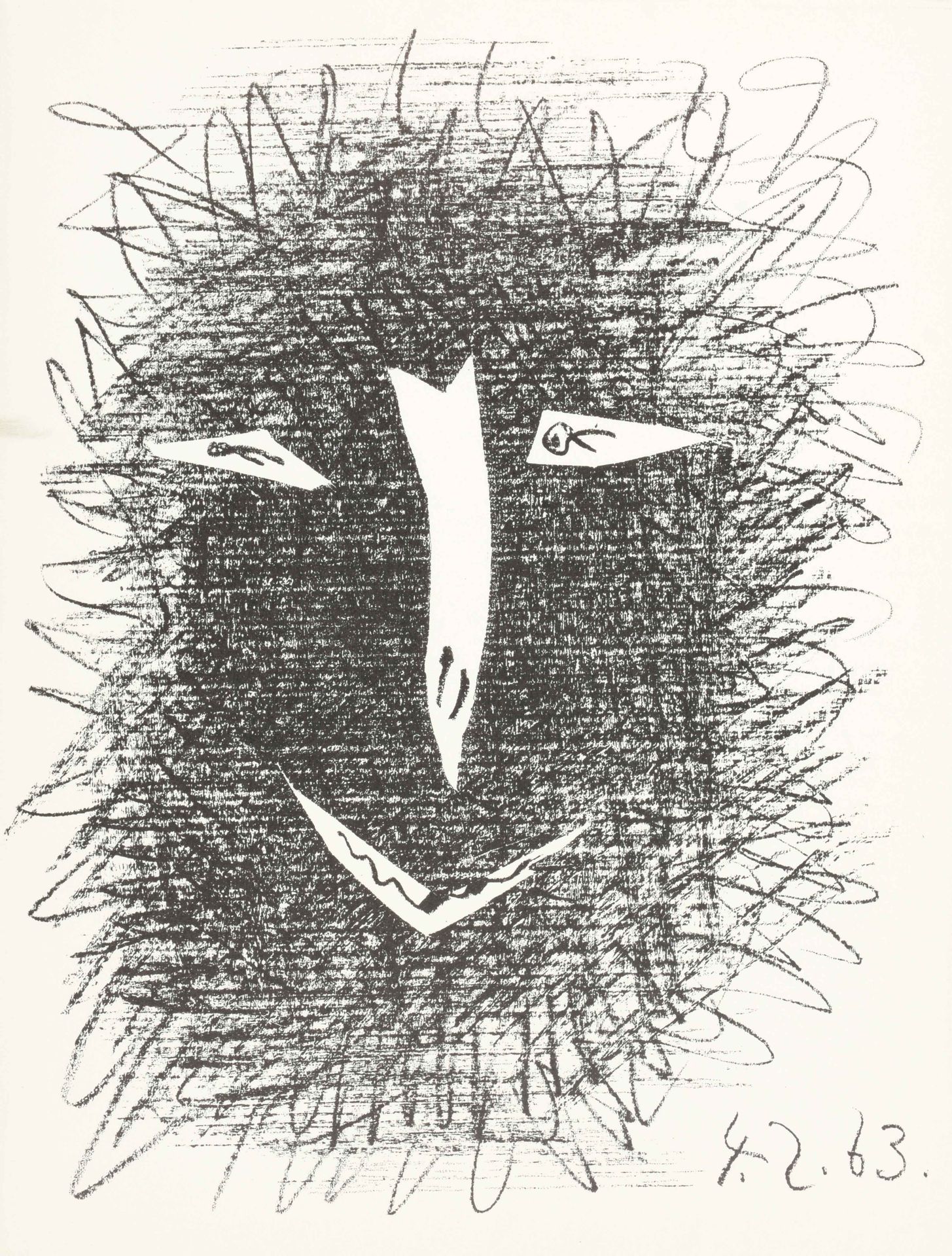 TAILLANDIER, Yvon Miró à l'encre. Dessin, gravure sur cuivre, lithographie, grav&hellip;