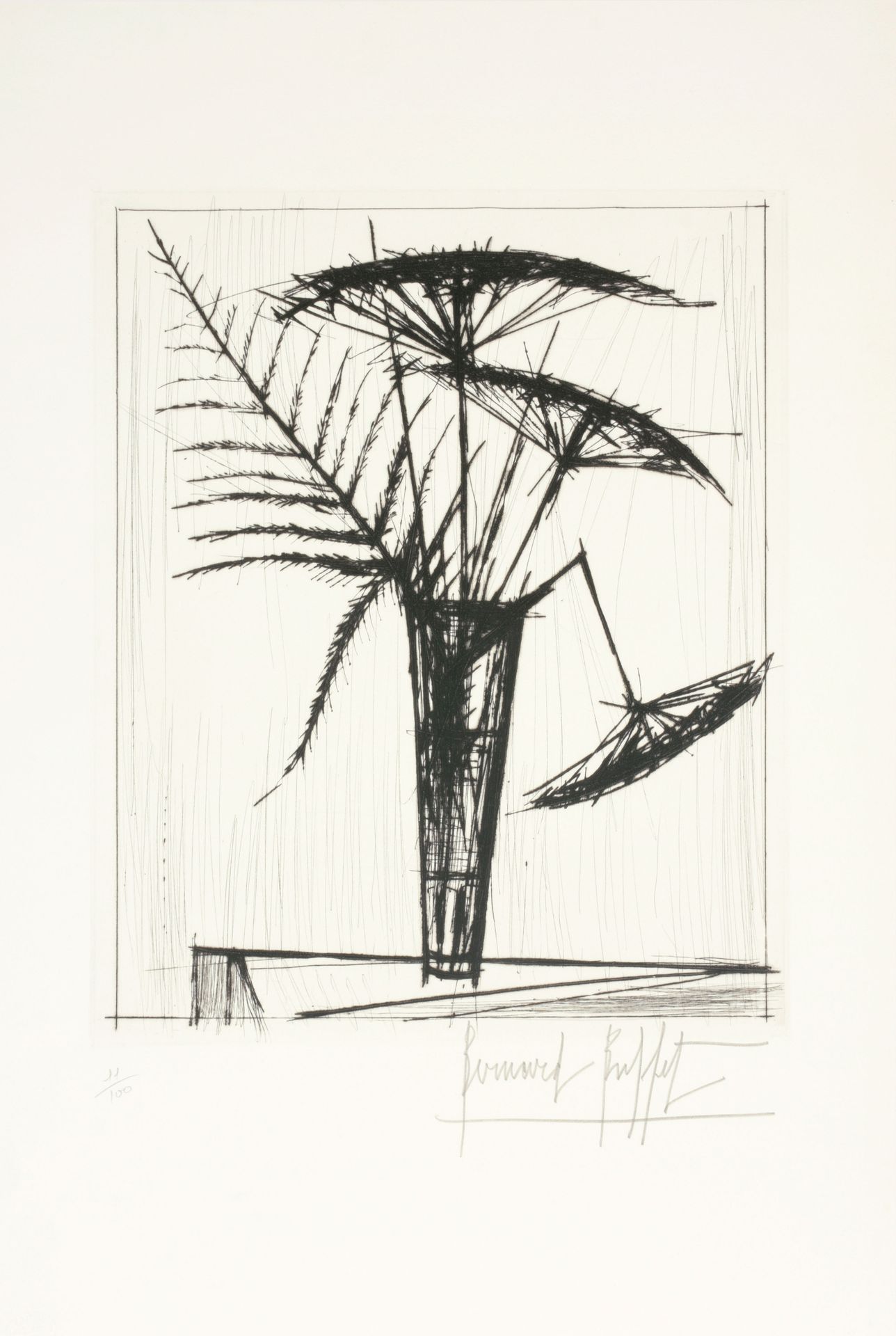 BUFFET, Bernard (1928-1999) 鲜花静物

蚀刻版画(35 x 29 cm)，铅笔签名Bernard Buffet，编号为11/100。&hellip;