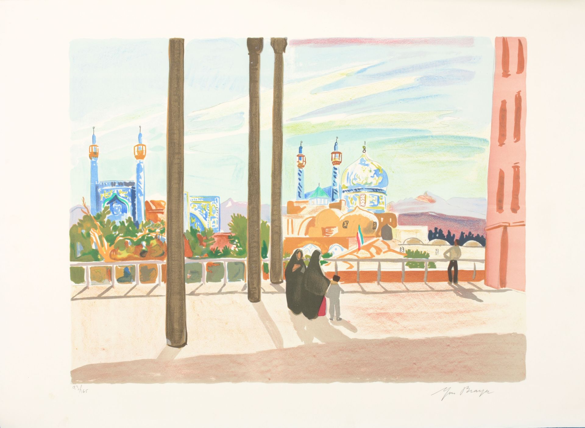 BRAYER, Yves (1907-1990) 伊朗的节日和灯光

大长对开本(540 x 750 mm)，12张彩色石版画，每张都有艺术家的铅笔签名，艺术家&hellip;