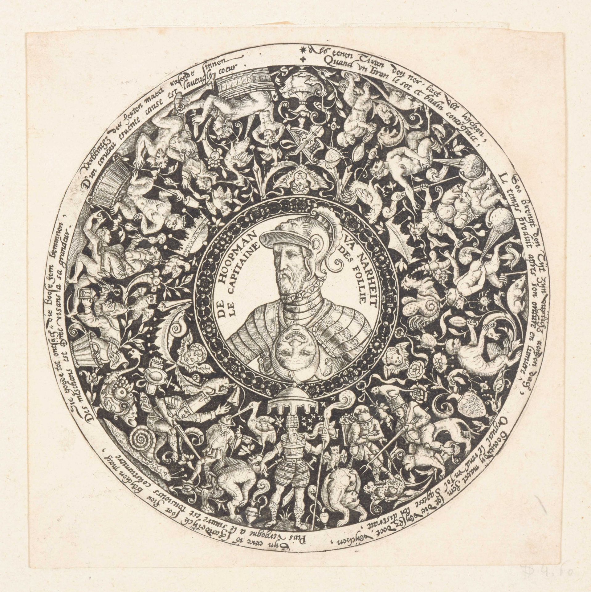 DE BRY, Theodor De hoopman van Narheit.福里号的船长（阿尔瓦公爵

1558年的圆雕（12.5厘米），中间是阿尔瓦的肖像，&hellip;