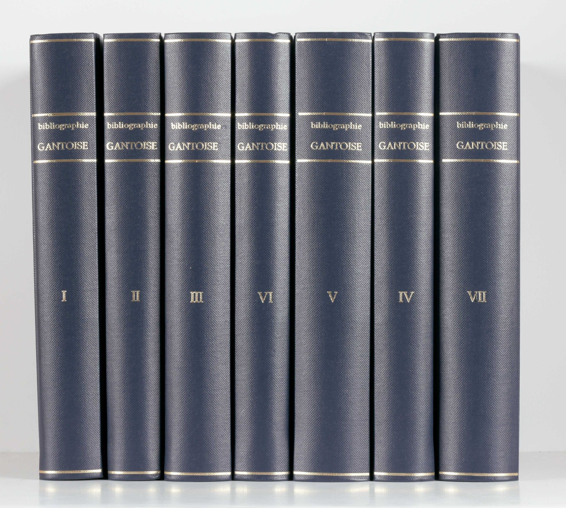 VANDERHAEGHEN, Ferd. Bibliographie gantoise

7 vol. In-8°. Rel. En toile bleue, &hellip;