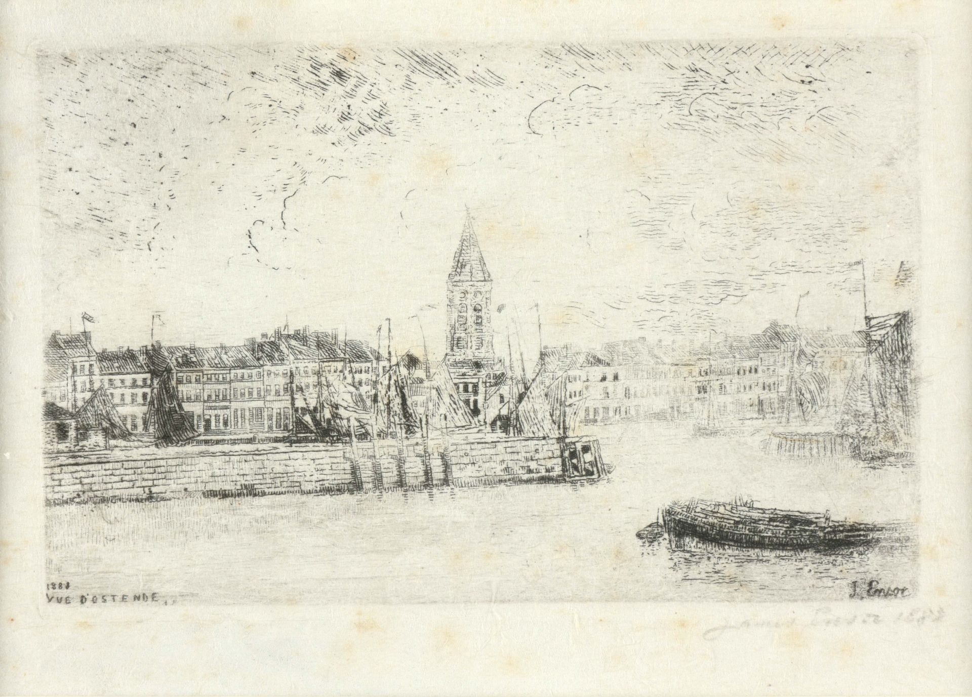 ENSOR, James (1860-1949) Vista di Ostenda da est (1888)

Acquaforte (8,5 x 13,5 &hellip;