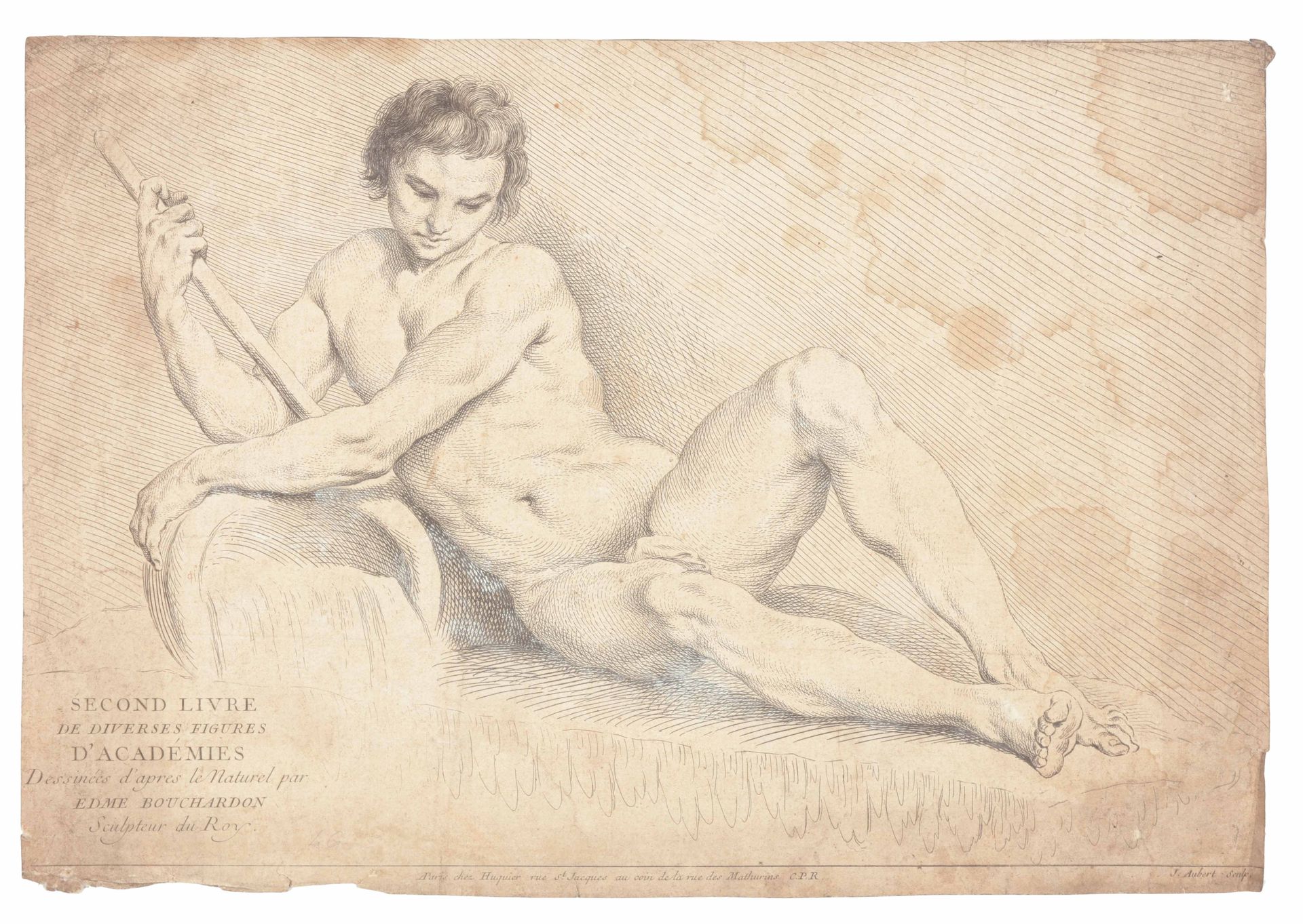 Bouchardon, Edmé Secondo libro di varie figure di accademie disegnate dopo il na&hellip;