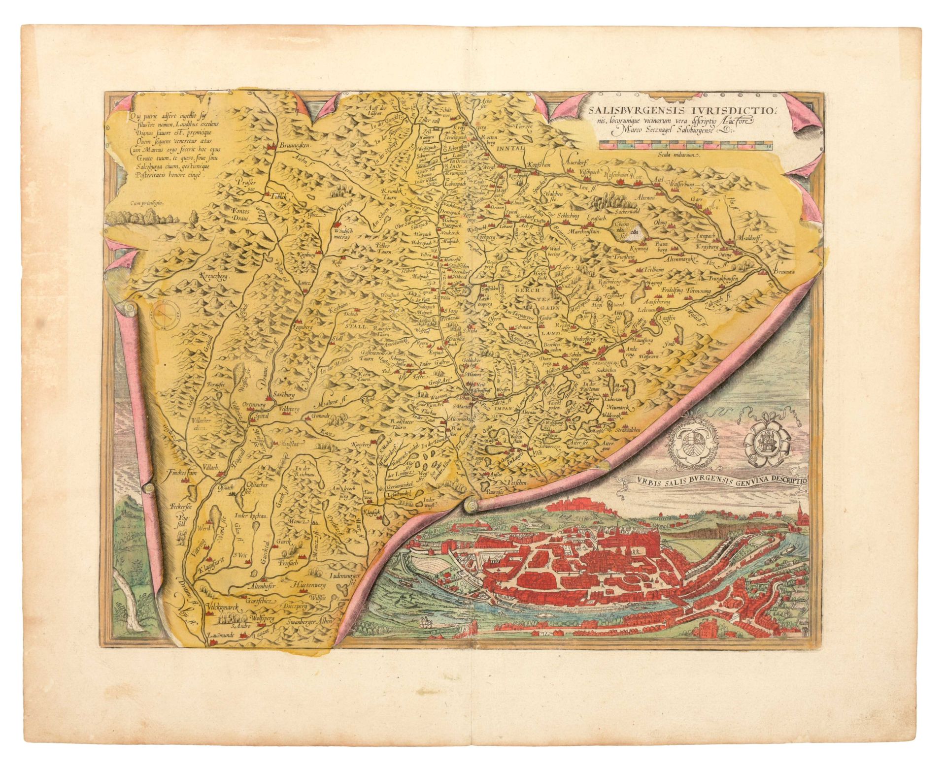[SALZBURG] 萨利斯伯里的管辖区

A. Ortelius的原版手绘地图（34 x 44厘米），约1590年。

vd Broeck 107; vd K&hellip;