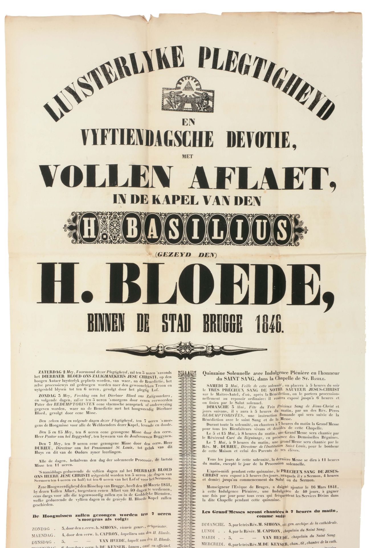 [Brugge] Verzameling van 29 affiches i.V.M. Heilig Bloed, Biljardwedstrijden, op&hellip;