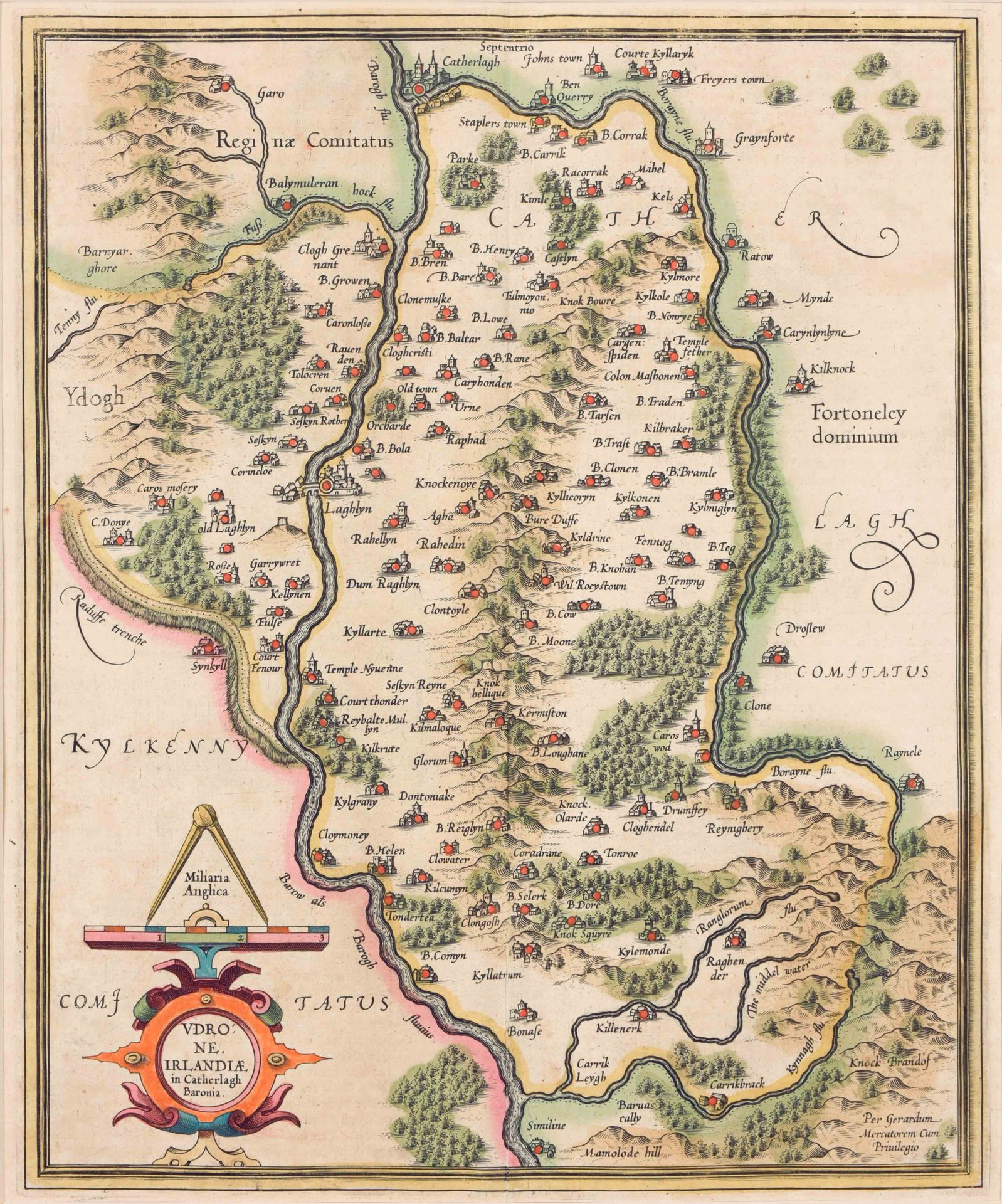 [IRELAND] Udrone. Irlandiae en Catherlagh Baronia (Carlow)

Mapa original engr. &hellip;