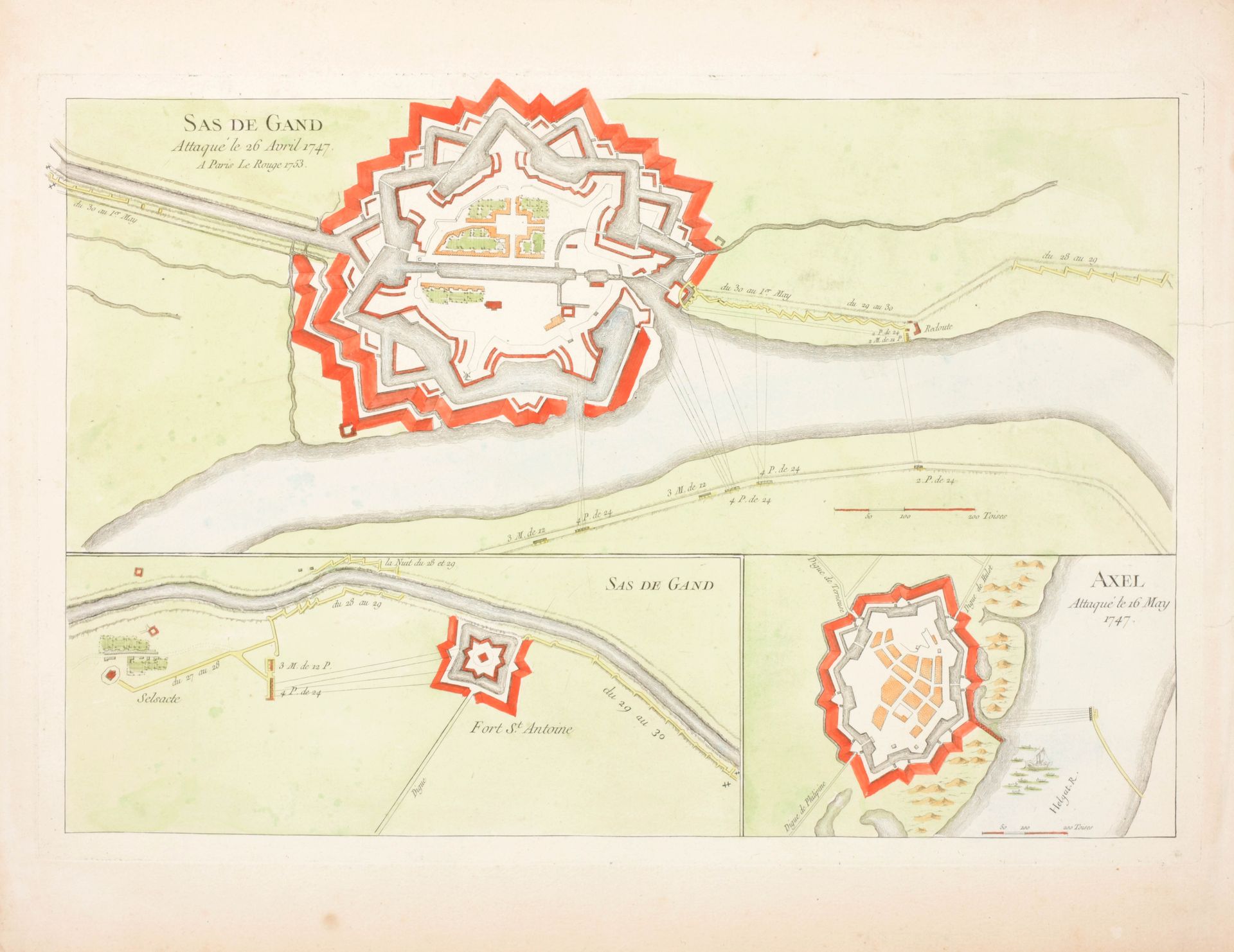 [Gent] Mapa de la ciudad y la ciudadela de Gante

Kopergravure (48 x 60 cm) door&hellip;
