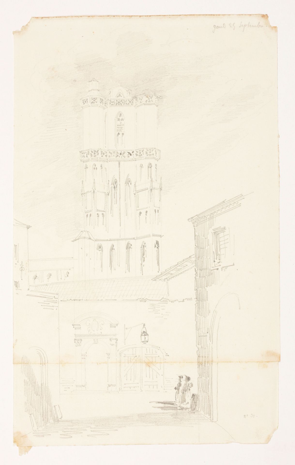 [Gent] The Dominican Quay in Ghent (1829)

Potloodtekening (16 x 20.5 cm), zonde&hellip;