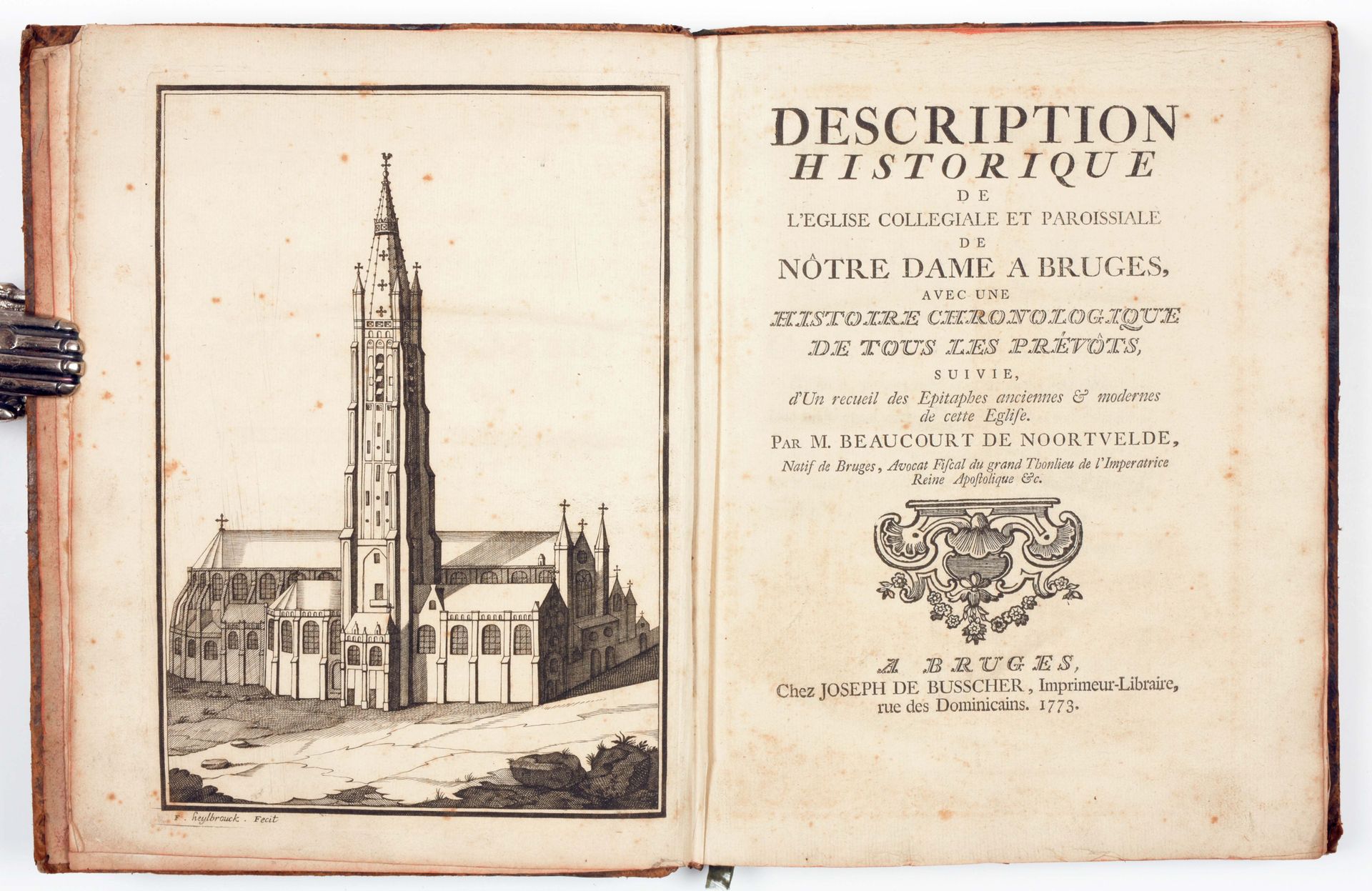 BEAUCOURT de NOORTVELDE, Patrice 对布鲁日Nôtre Dame合议庭和教区教堂的历史描述，包括所有教区长的年表历史，以及该教堂的&hellip;