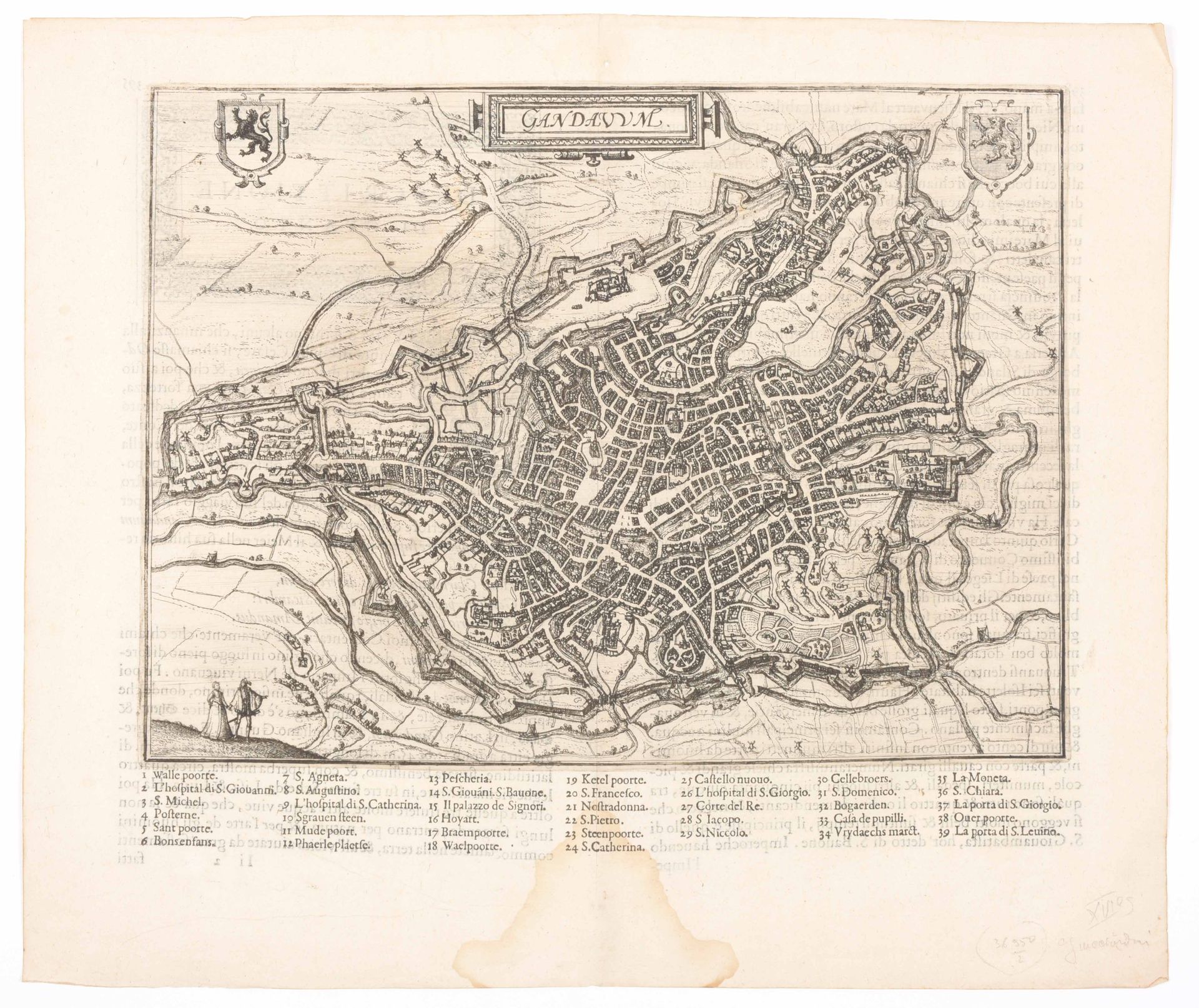 [Gent] Gandavum amplissima Flandria

Kopergravure (33.5 x 47.5 cm) met plattegro&hellip;