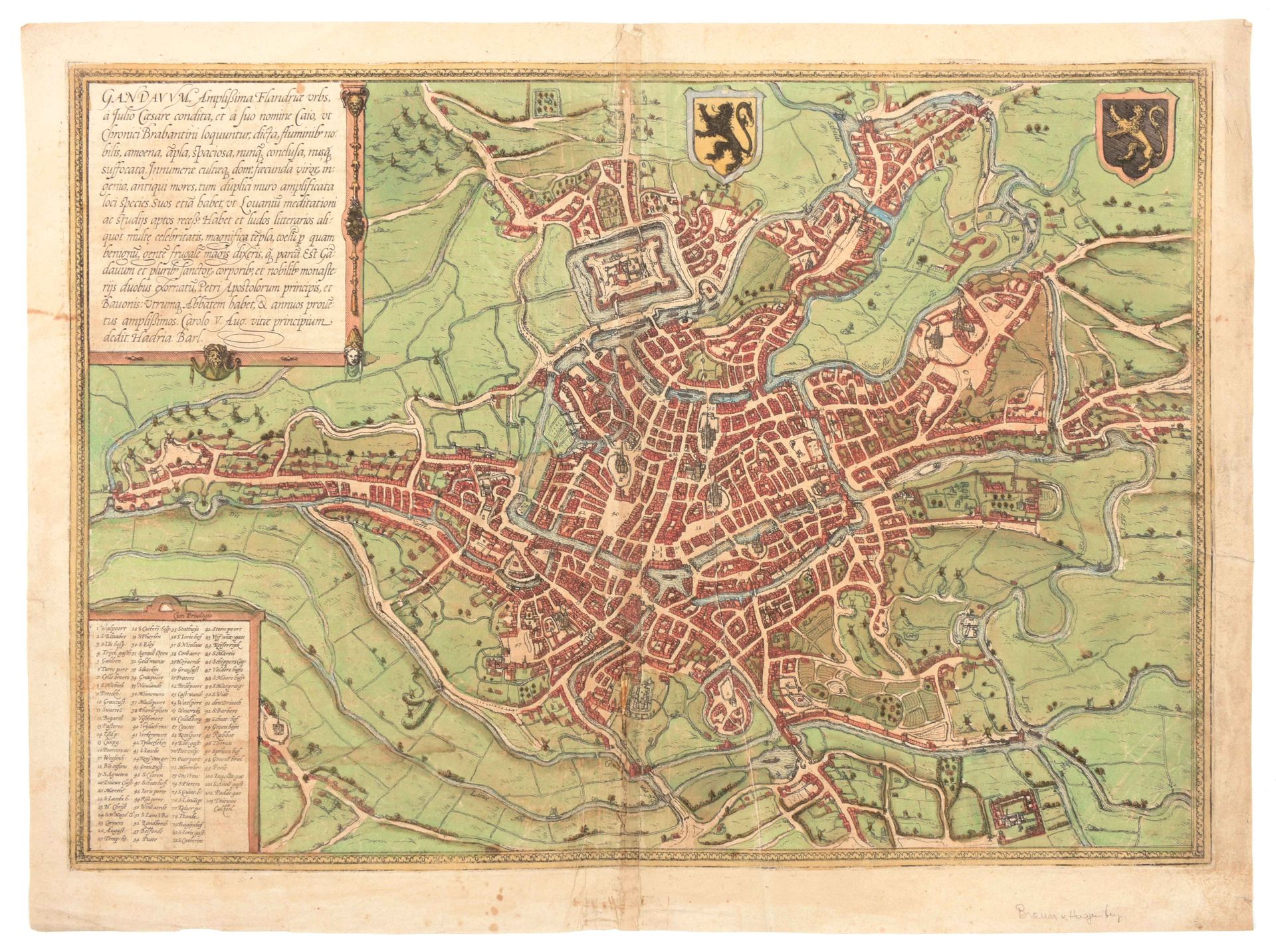 [Gent] Gandavum amplissima Flandriae urbs

Grabado original (34 x 48 cm) con el &hellip;