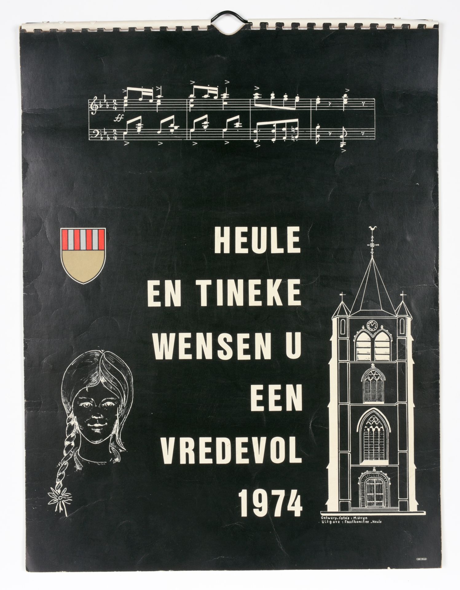 [HEULE] UVYN, Marcel Heule y Tineke le ofrecen un cuadro de 1974
Feestkomitee He&hellip;