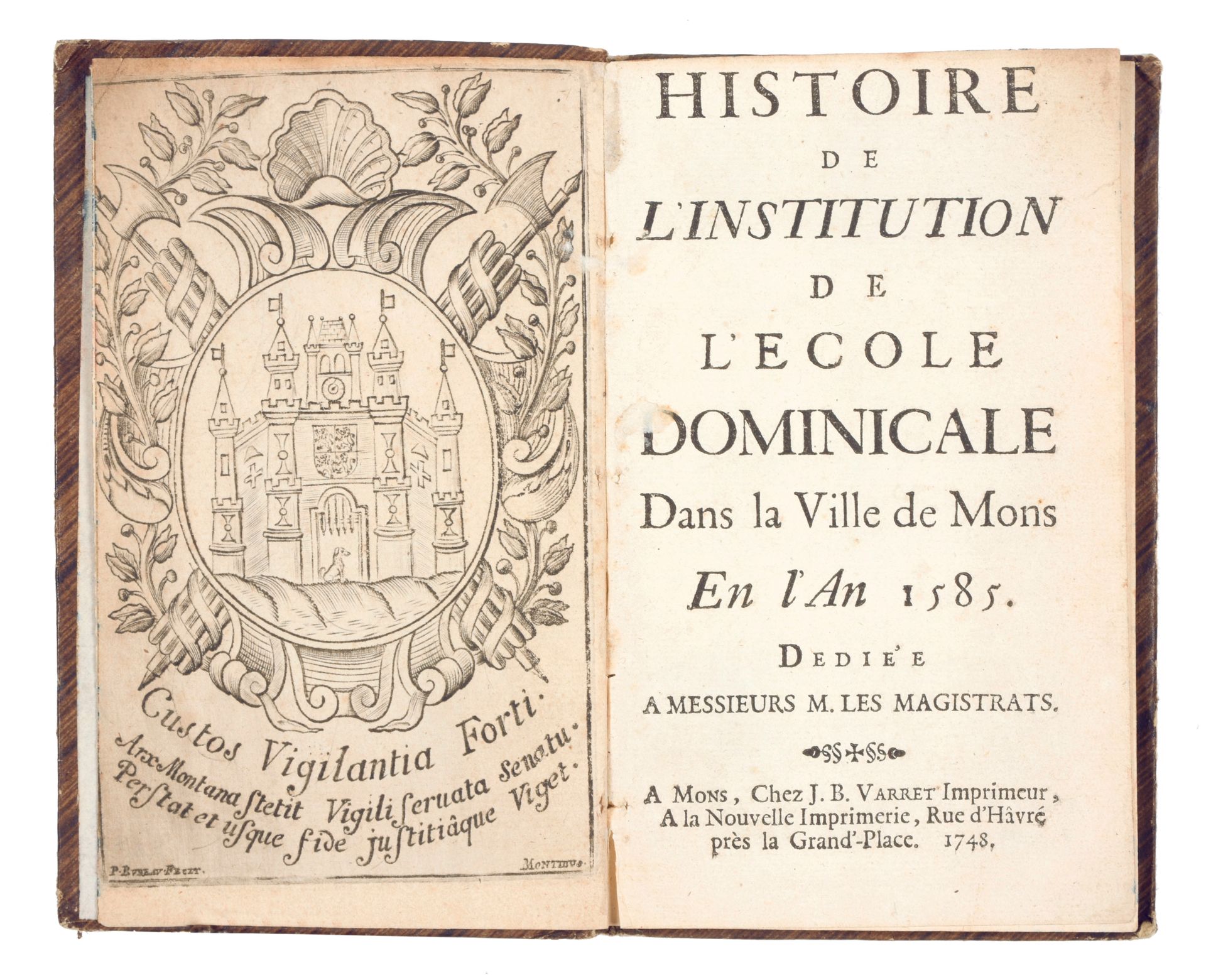 De BOUSSU, Gilles Joseph 1585年蒙斯市公立学校的历史。Dediée à Messieurs M. Les magistrats

M&hellip;