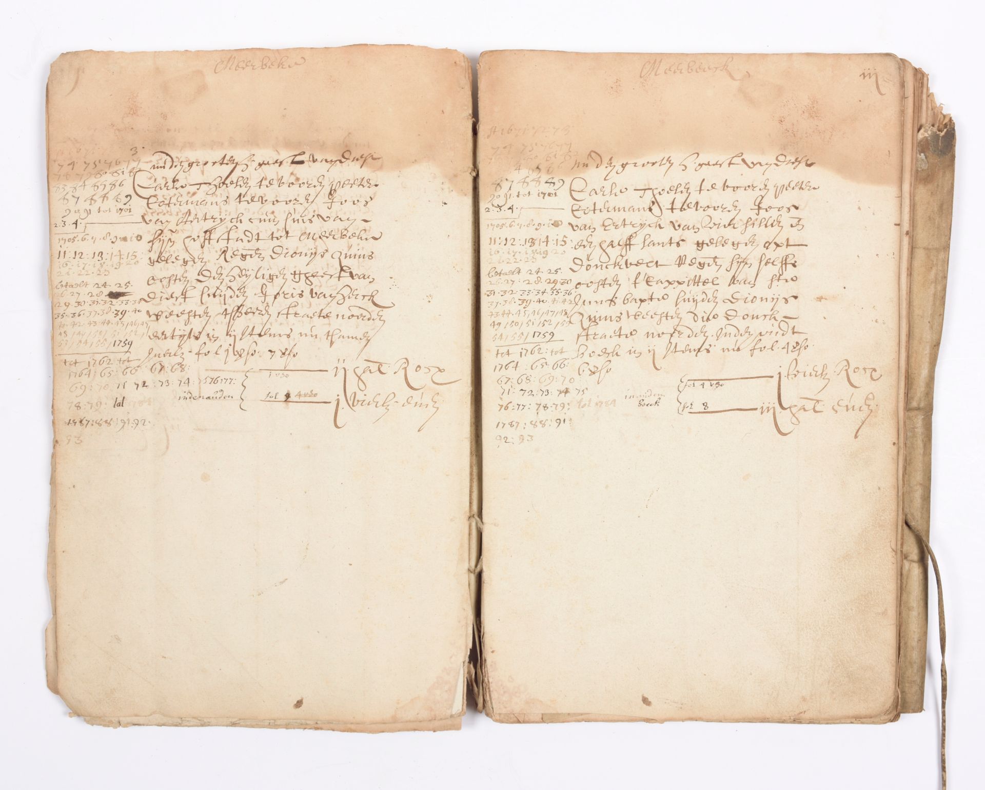 [RENTEBOEK] Renteboek streek van Diest

1671-1793

Klein in folio, 40 ff, hs. In&hellip;