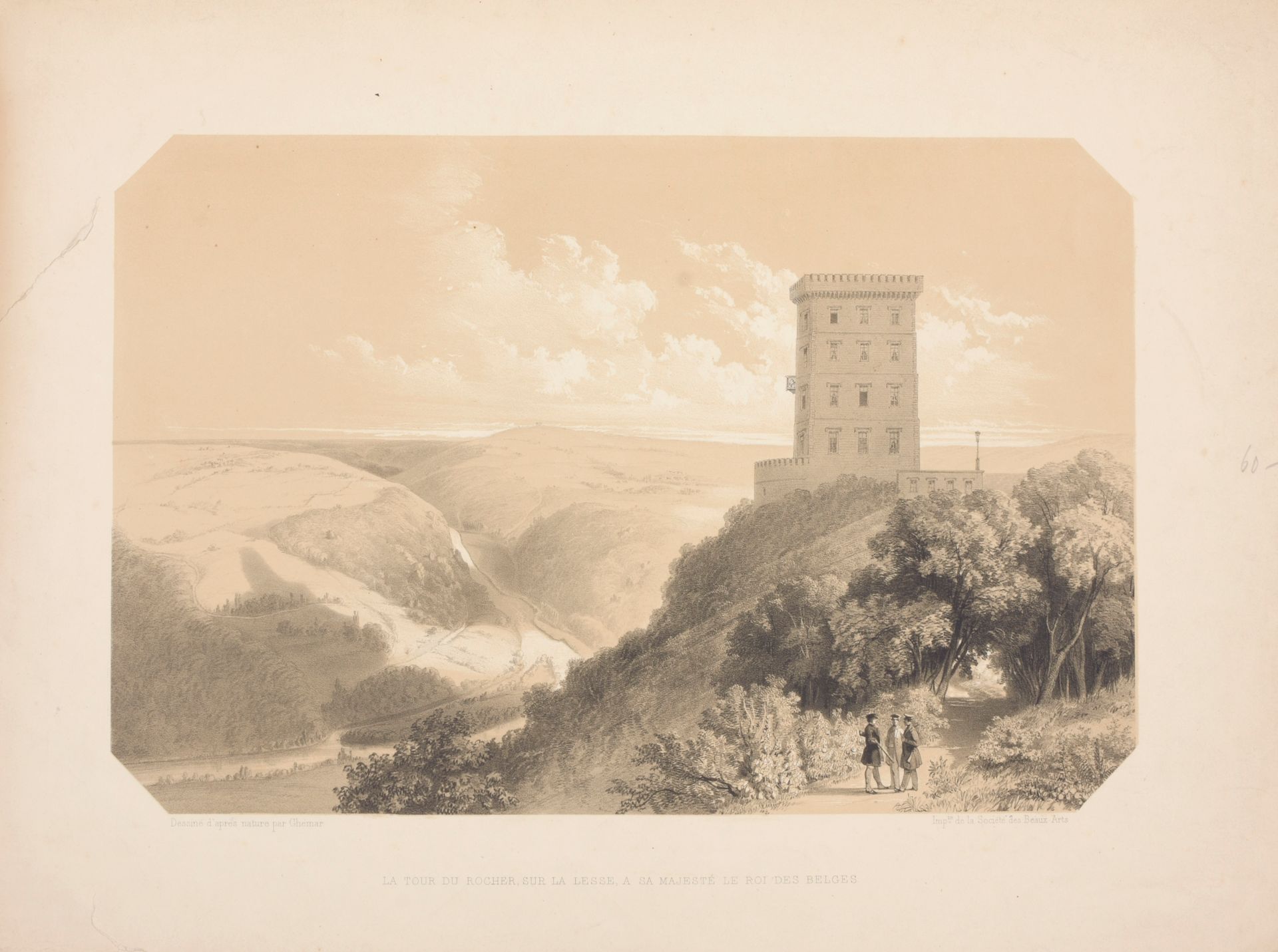 Ghémar, Louis Lesse上的Ardennes皇家庄园

布鲁塞尔
Ghemar
1847

长方形对开本(47.5 x 63 cm)，11幅双色石&hellip;