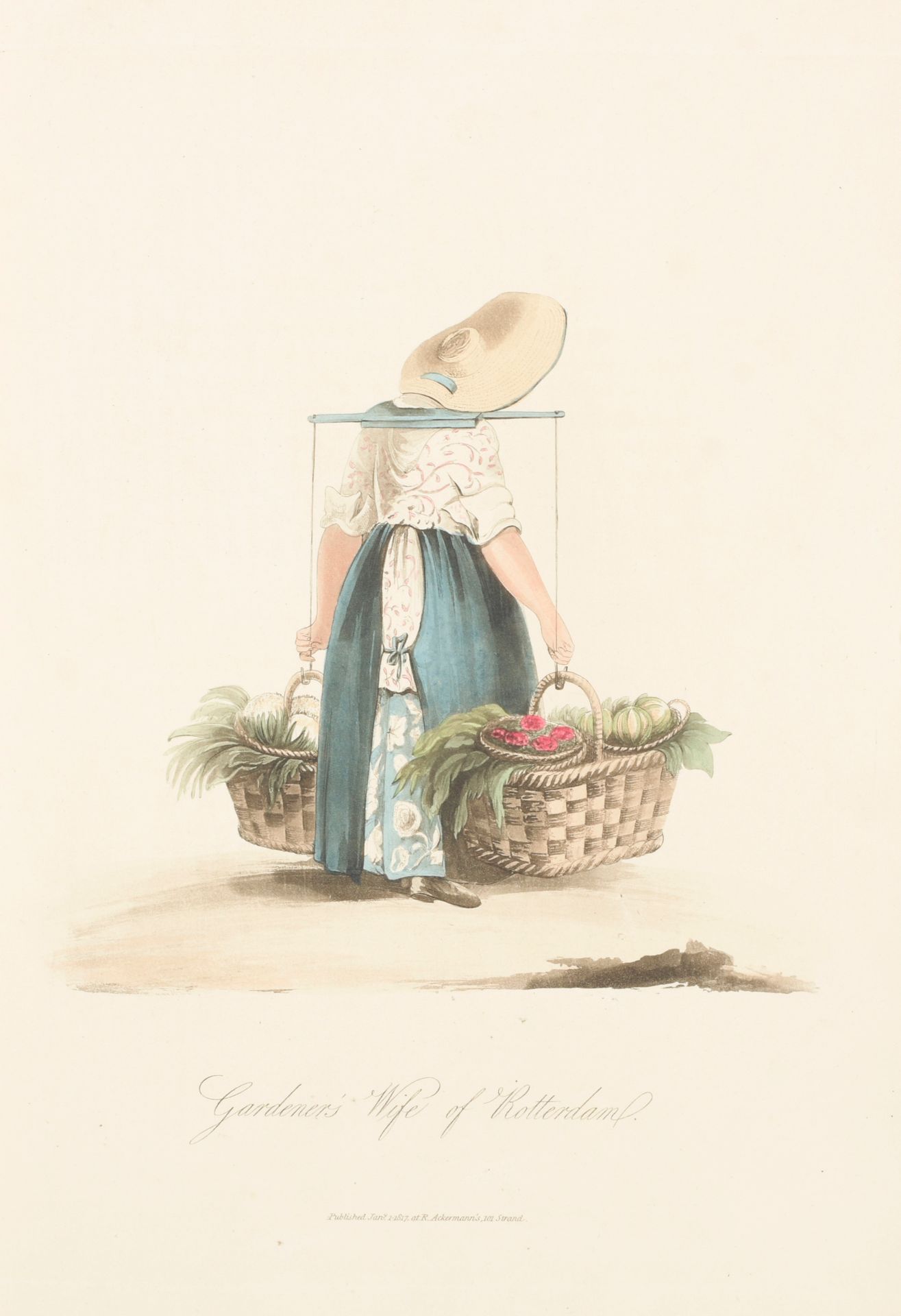 SEMPLE, Miss 用桑普尔小姐根据自然界的图画绘制的30幅彩色版画展示的荷兰服装，并附有英文和法文说明

伦敦
Ackermann
1817

扉页，[&hellip;