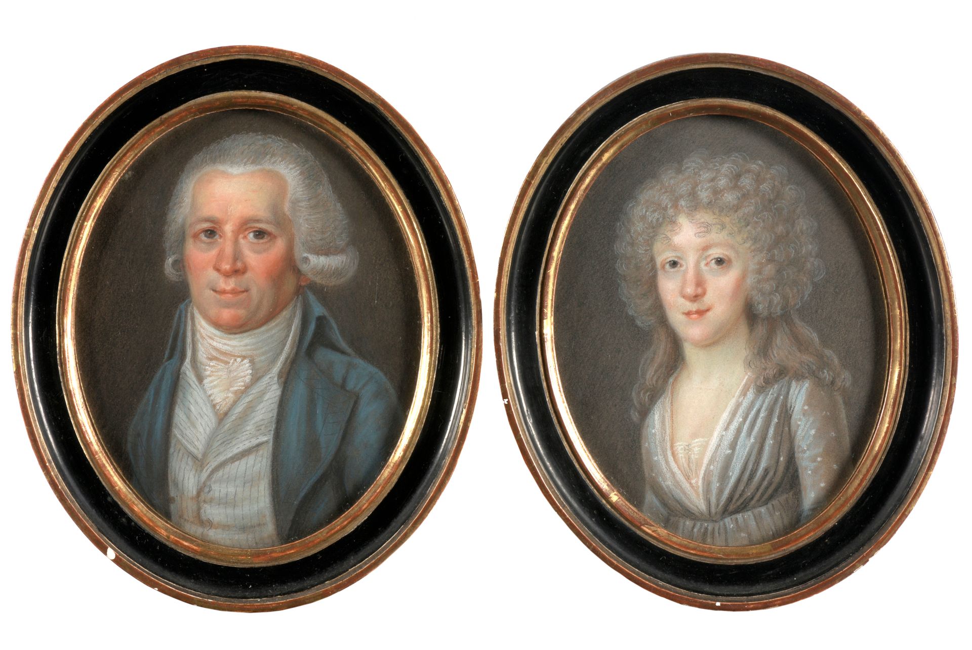 [DE NAVIGHEER de KEMMEL] Joseph Louis de Navigheer (1730-1797)的肖像和Therèse Joseph&hellip;