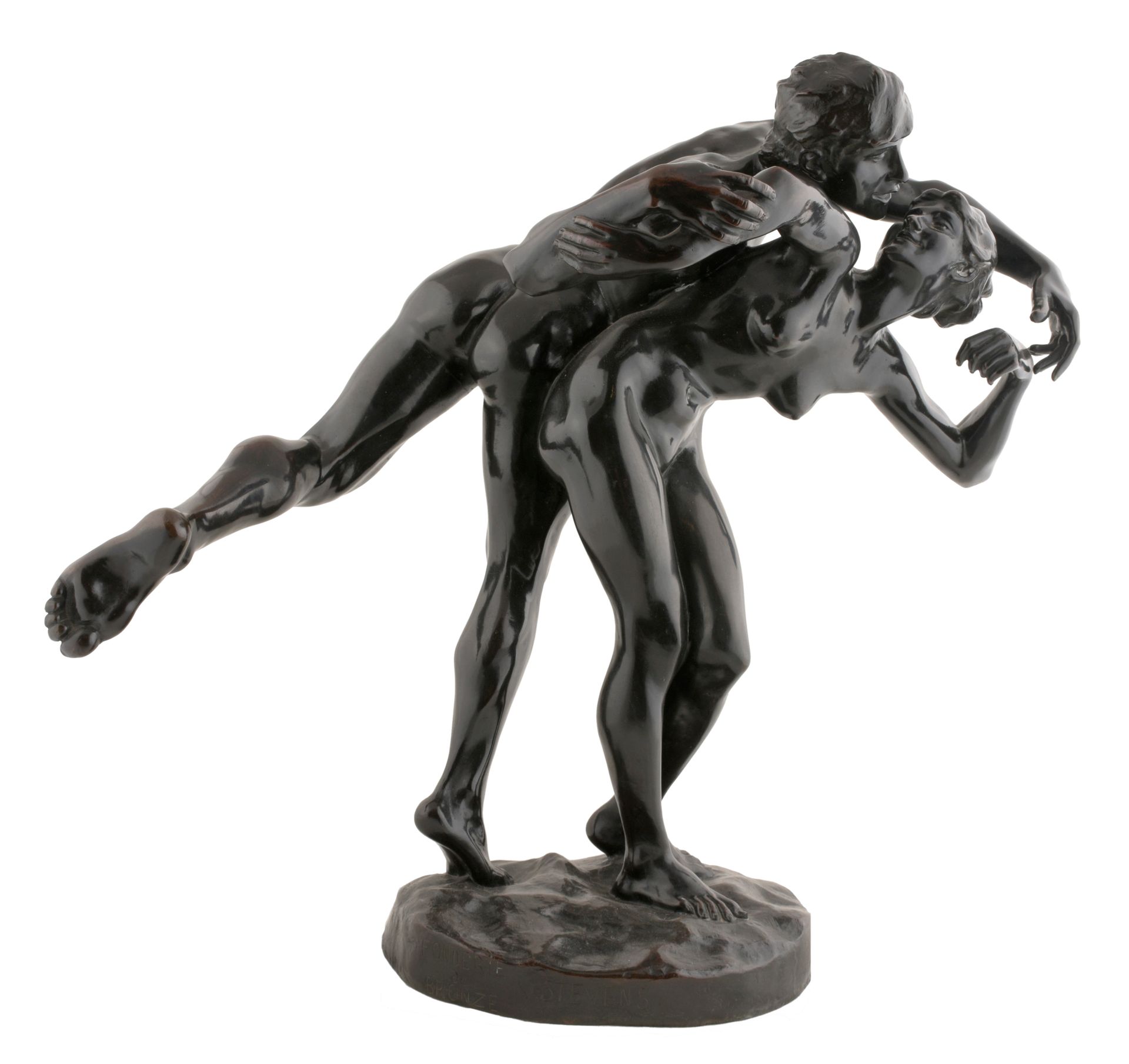 LAMBEAUX, Jef (1852-1908) Le baiser







Bronze, patine brune foncée (67 cm), &hellip;
