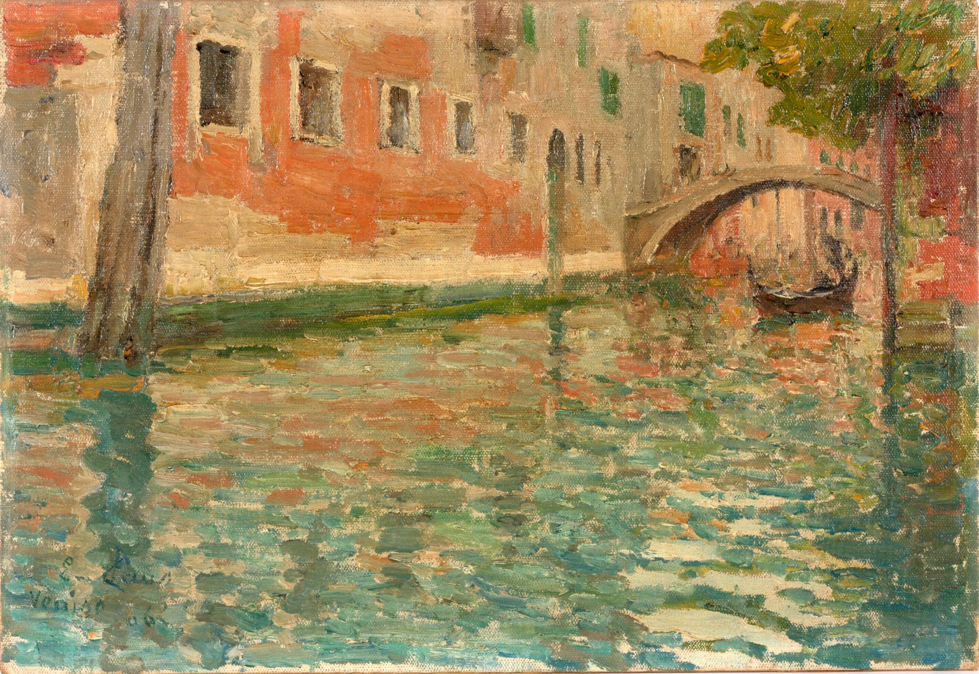 CLAUS, Emile (1849-1924) Canal à Venise (1906)

Huile sur toile sur carton (26 x&hellip;