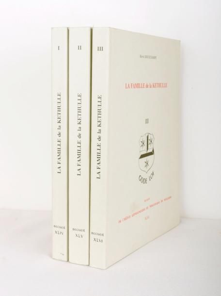 DOUXCHAMPS, Hervé – La famille de la Kéthulle 3 vols. In-4°, 344, 440, 325 pp, i&hellip;