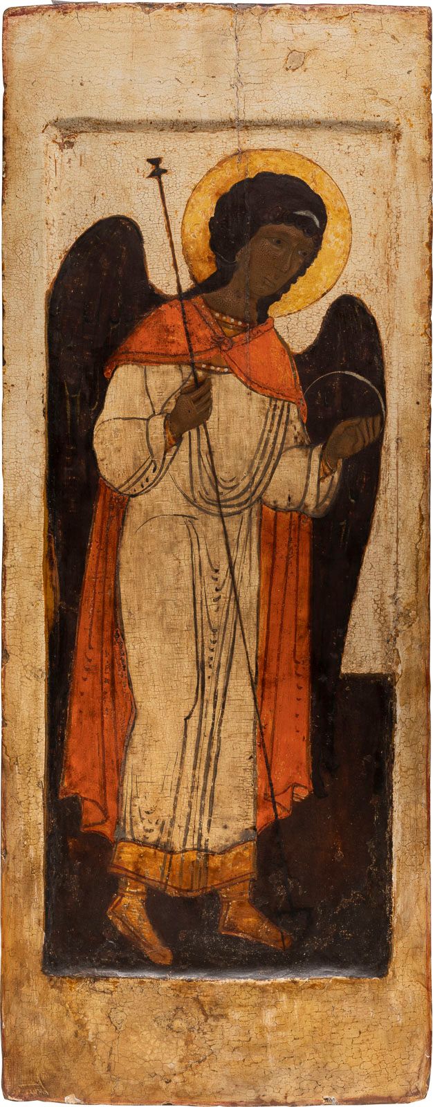 A LARGE ICON SHOWING THE ARCHANGEL FROM A DEISIS A LARGE ICON SHOWING THE ARCHAN&hellip;
