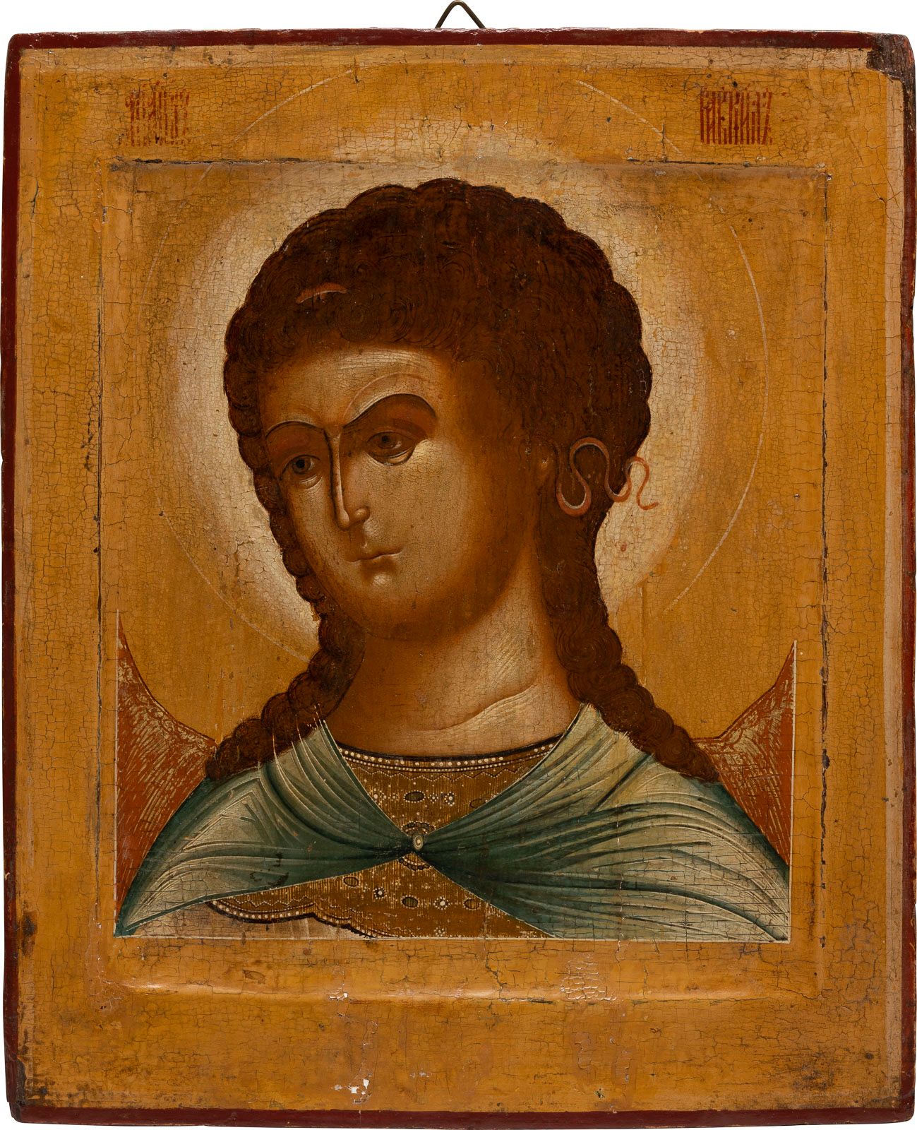 A VERY FINE ICON SHOWING THE ARCHANGEL GABRIEL FROM A DEISI A VERY FINE ICON SHO&hellip;