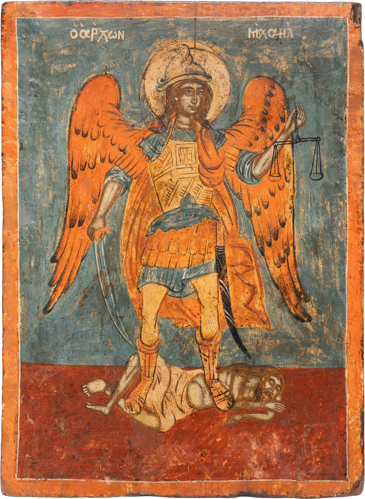 AN ICON SHOWING THE ARCHANGEL MICHAEL AS PSYCHOPOMP ICONA CHE MOSTRA L'ARCANGELO&hellip;