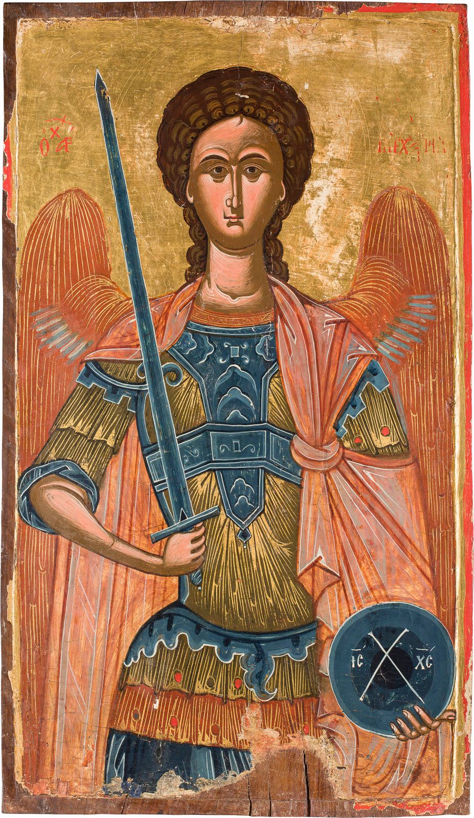 A MONUMENTAL ICON SHOWING THE ARCHANGEL MICHAEL A MONUMENTAL ICON SHOWING THE AR&hellip;