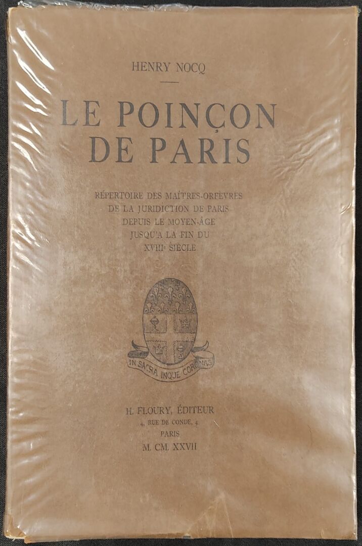 Null Henry NOCQ.

"Le poinçon de Paris". 

Édition de 1927. Editeur Floury. 

Ré&hellip;